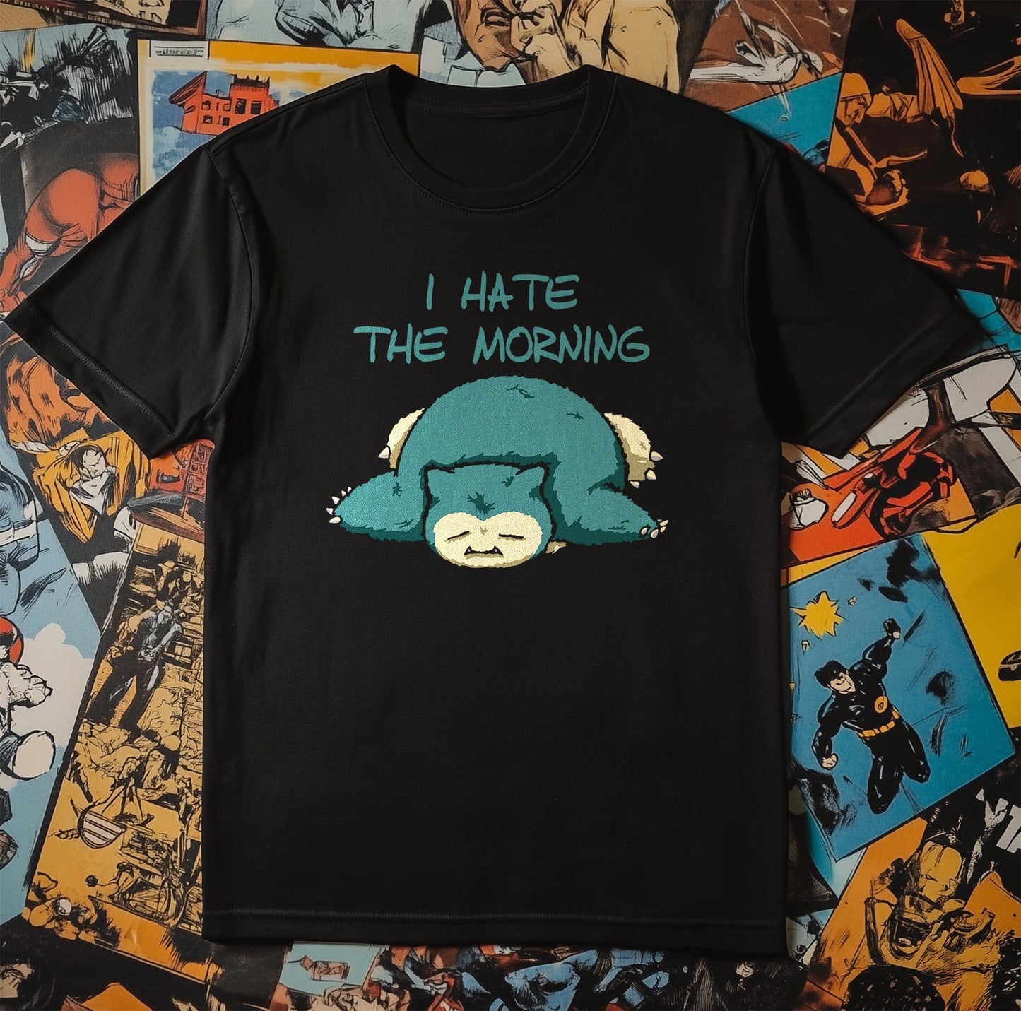 Snorlax I Hate Mornings T-Shirt