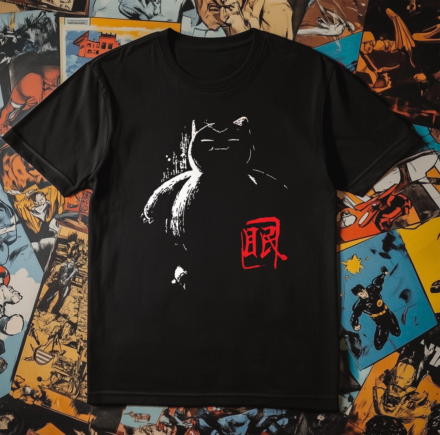 Snorlax Sumi-E T-Shirt