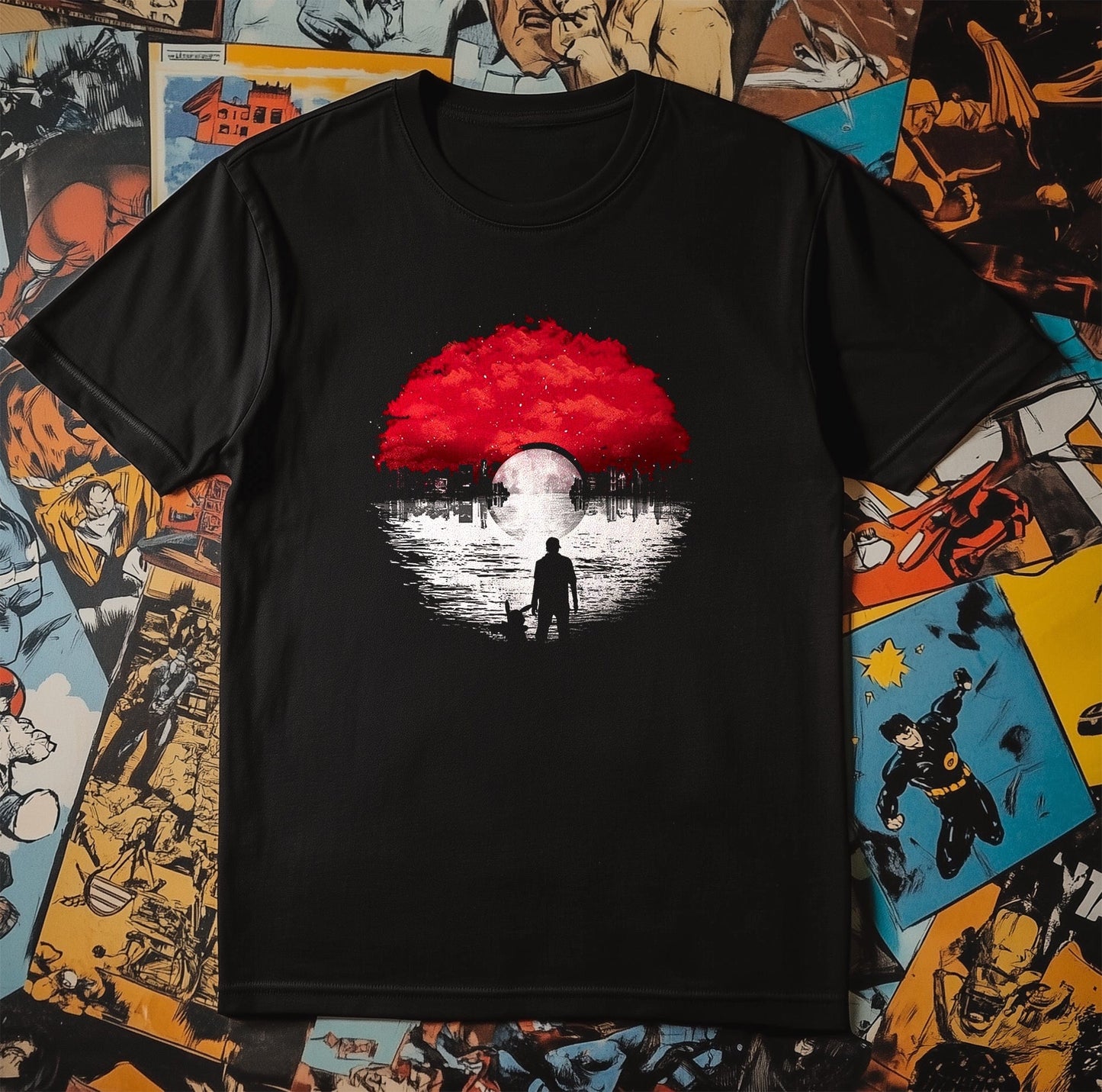 Disstressed Pok√©mon Sunset Ball T-Shirt