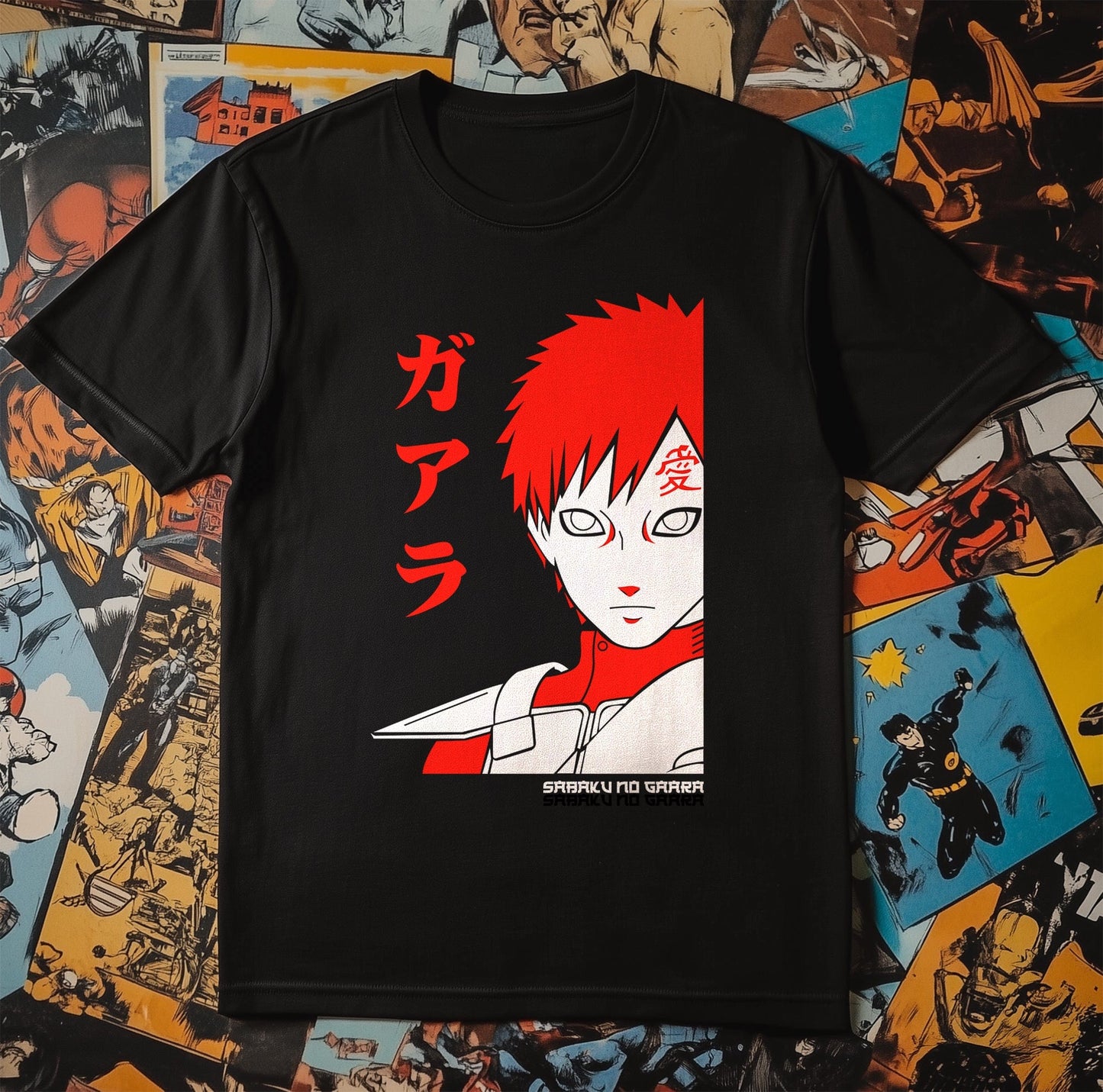 Sabaku T-Shirt Naruto Inspired Funny