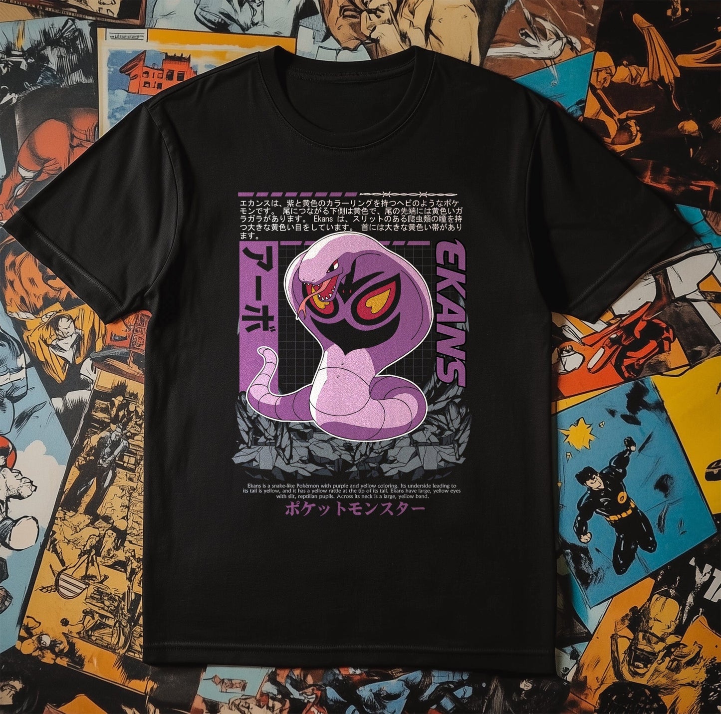 P4 Pok√©mon Arbok Ekans1 T-Shirt