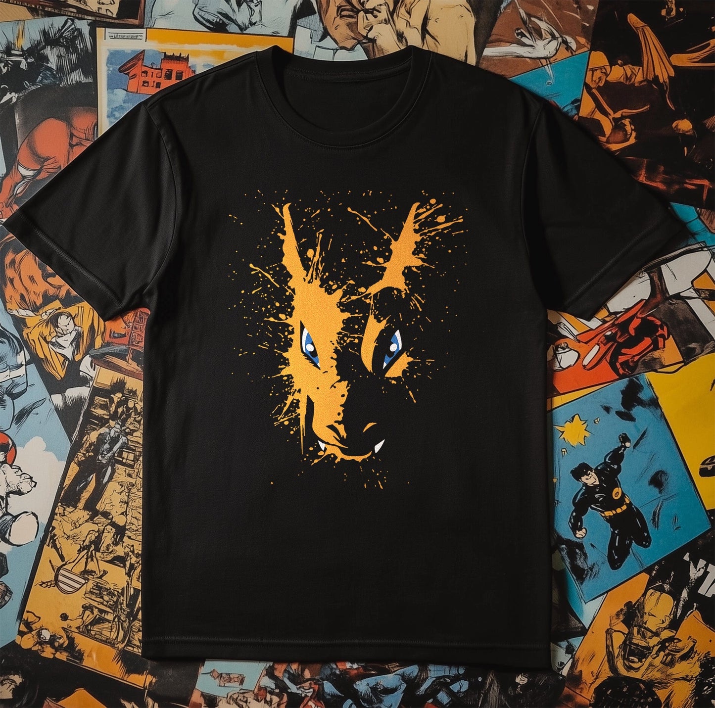 Charizard Splatter T-Shirt - Unleash