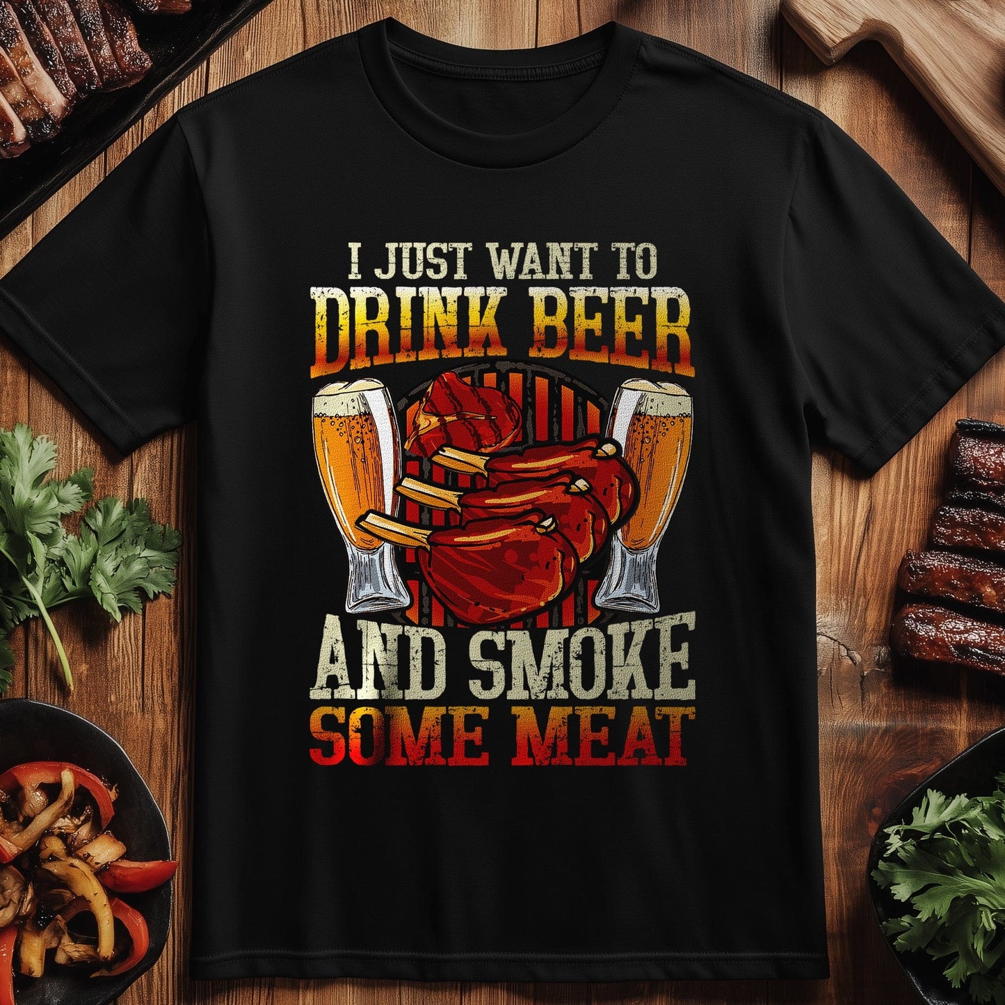 BBQ (11) Smoke Meat T-Shirt