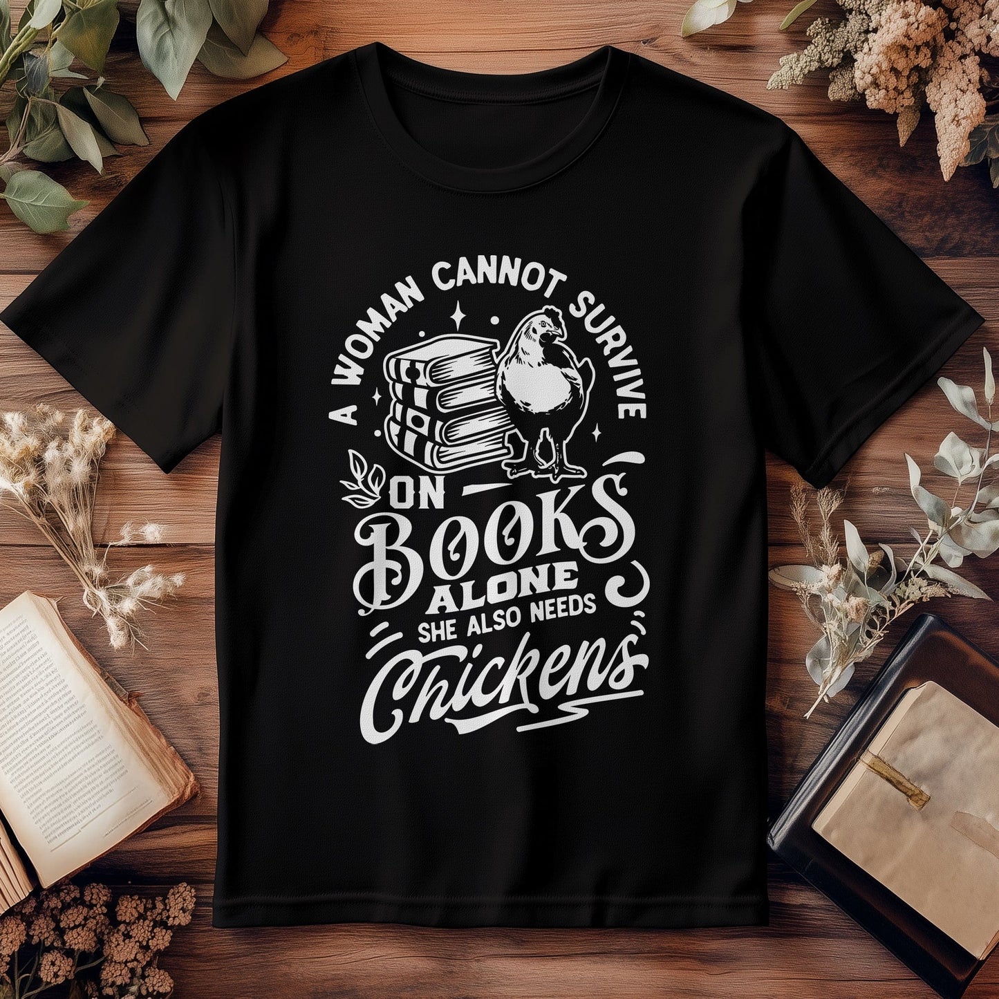 Survive on Books Alone T-Shirt