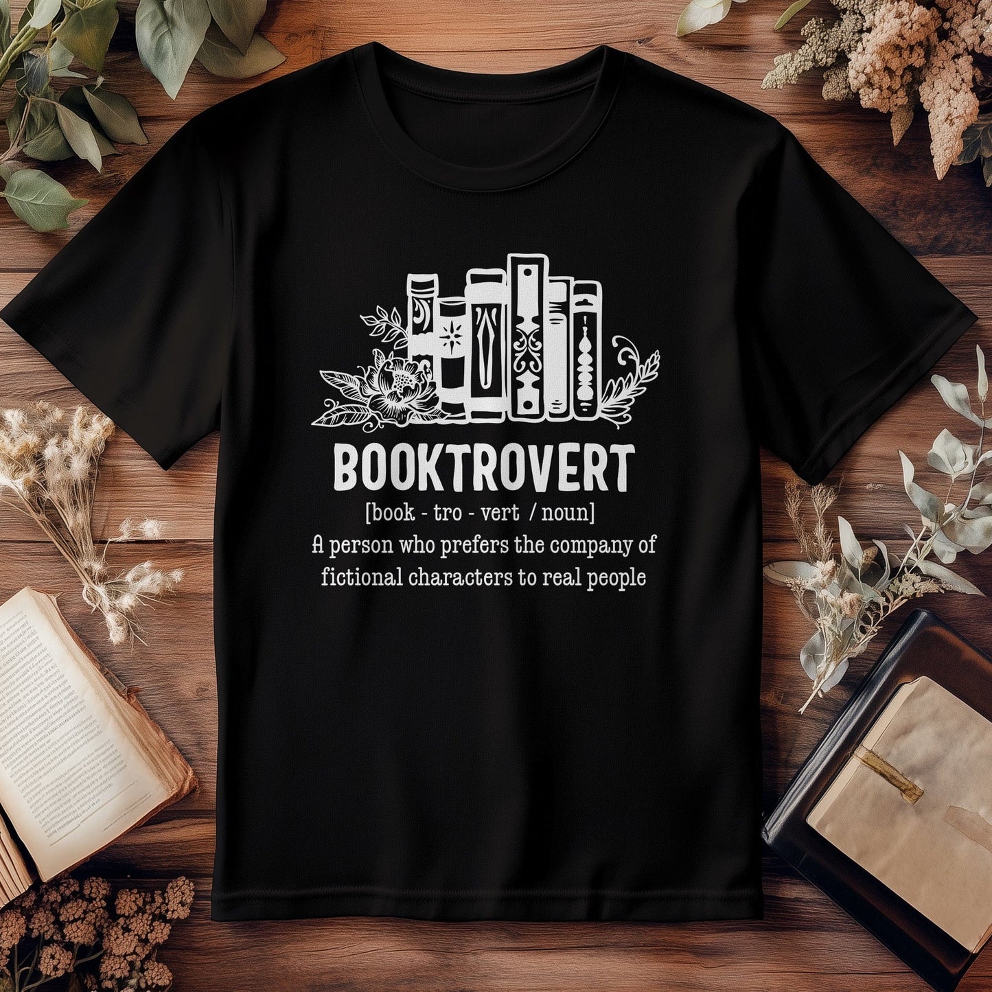 Booktrovert 4 WH T-Shirt