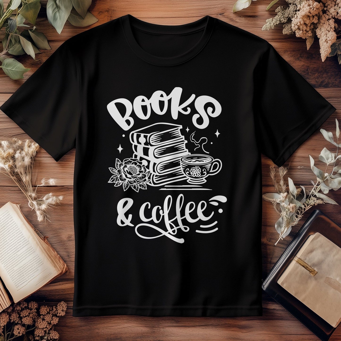 Books and Coffee T-Shirt