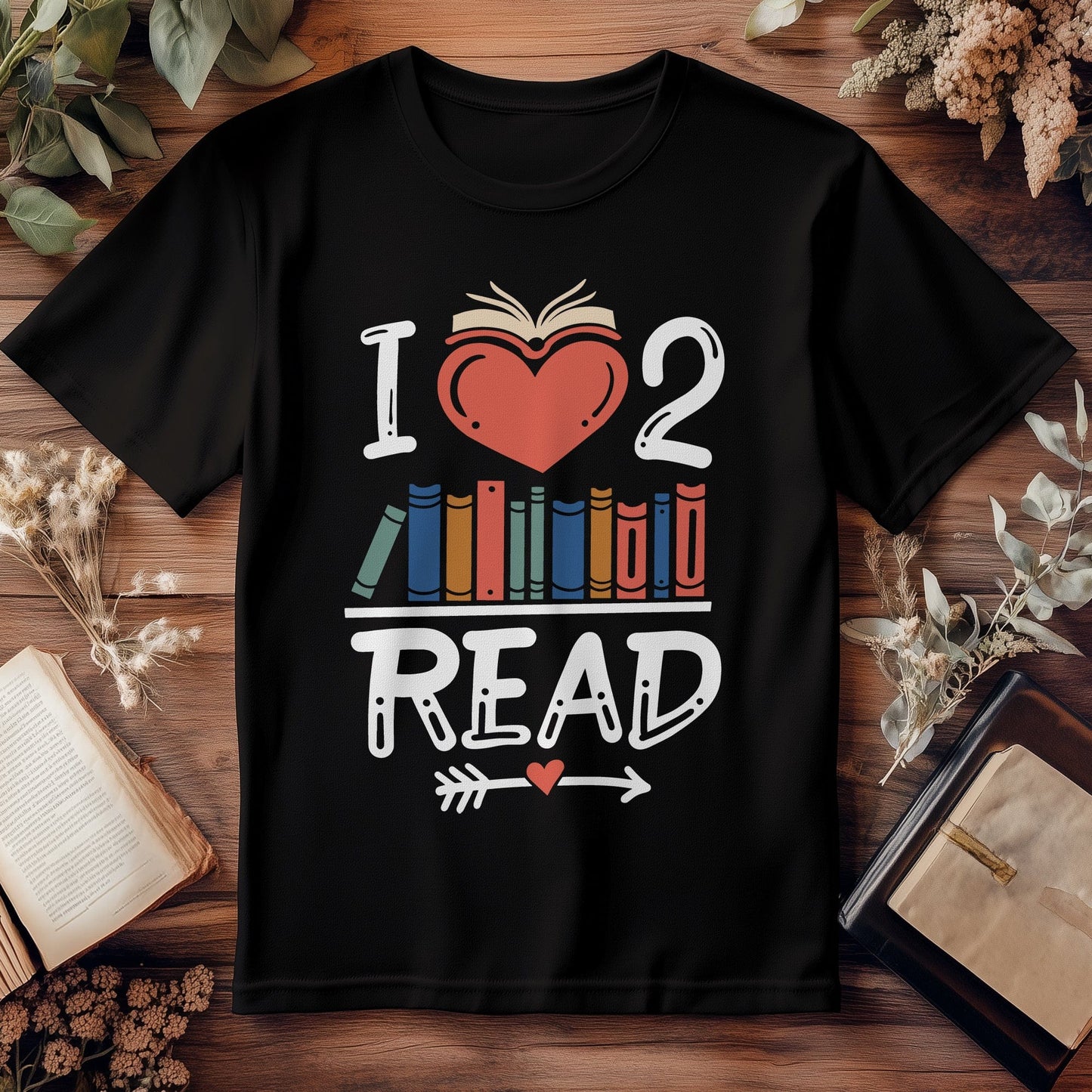I Love 2 Read  Kids Tee