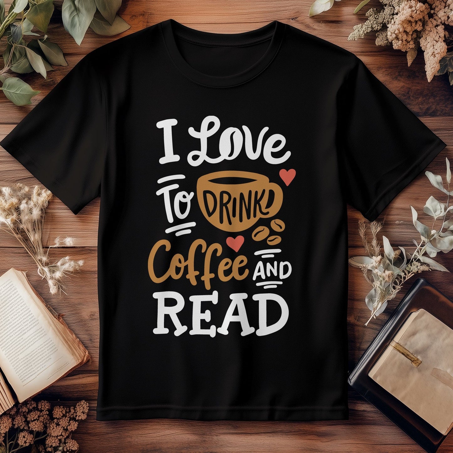Coffee & Books Read T-Shirt