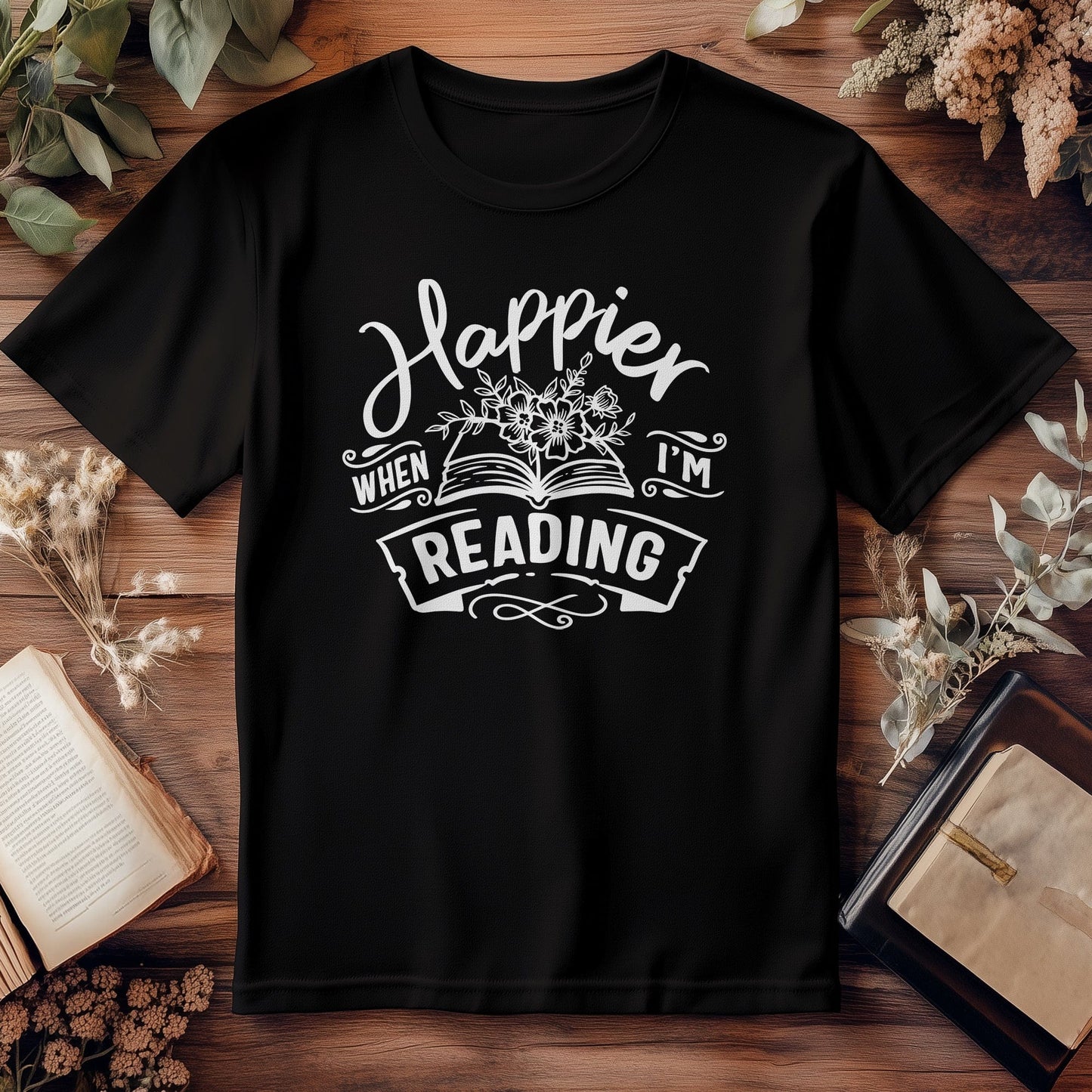 Happier When Im Reading T-Shirt