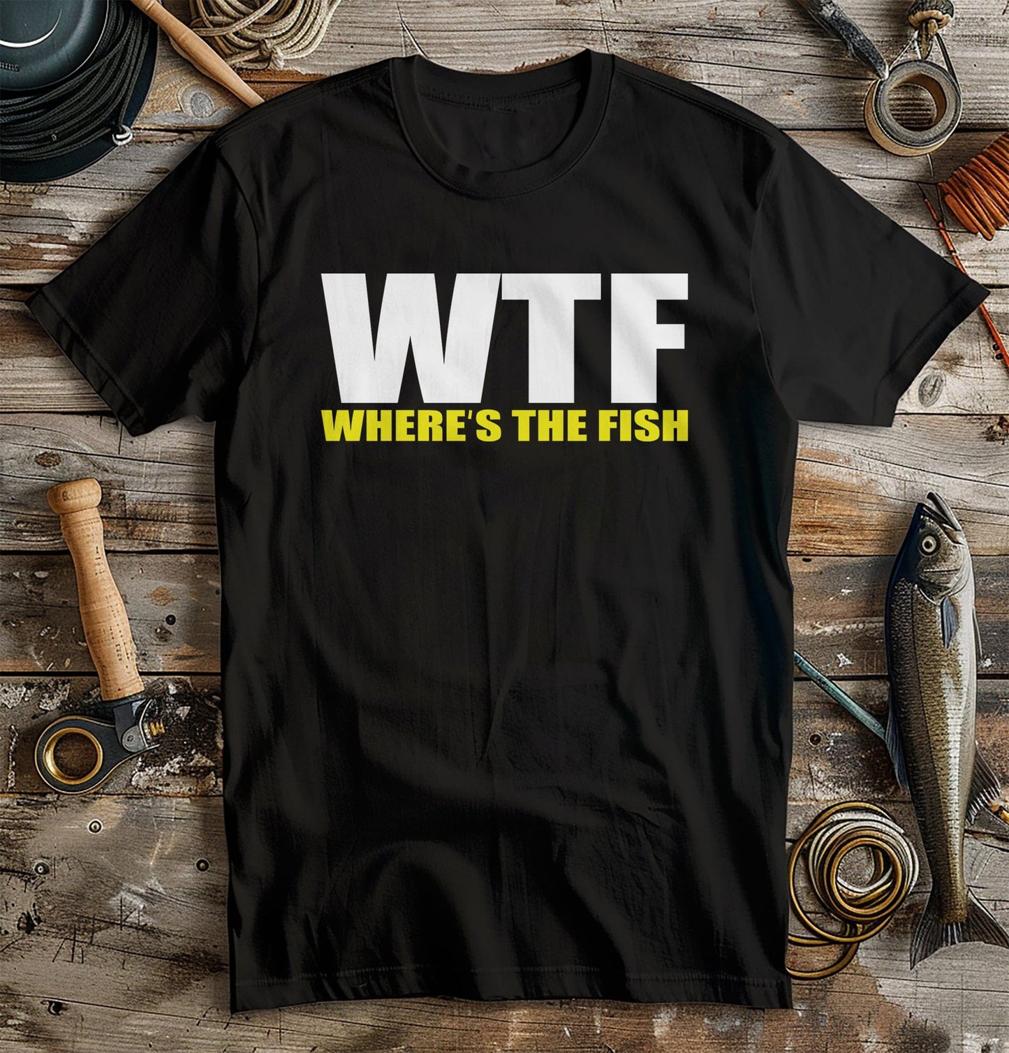 WTF Wheres the Fish? T-shirt