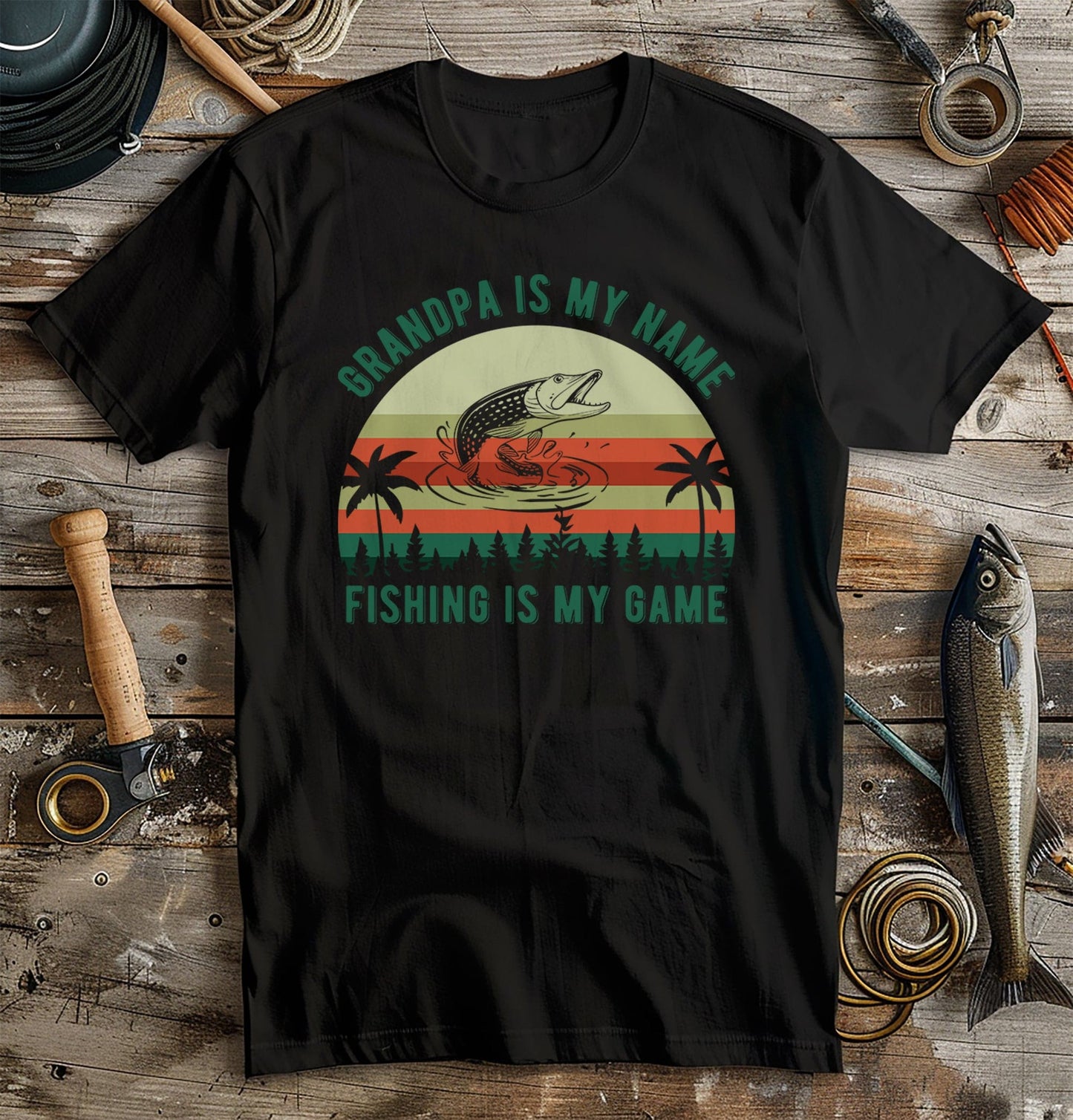 Grandpa Fishing Is My Game T-Shirt
