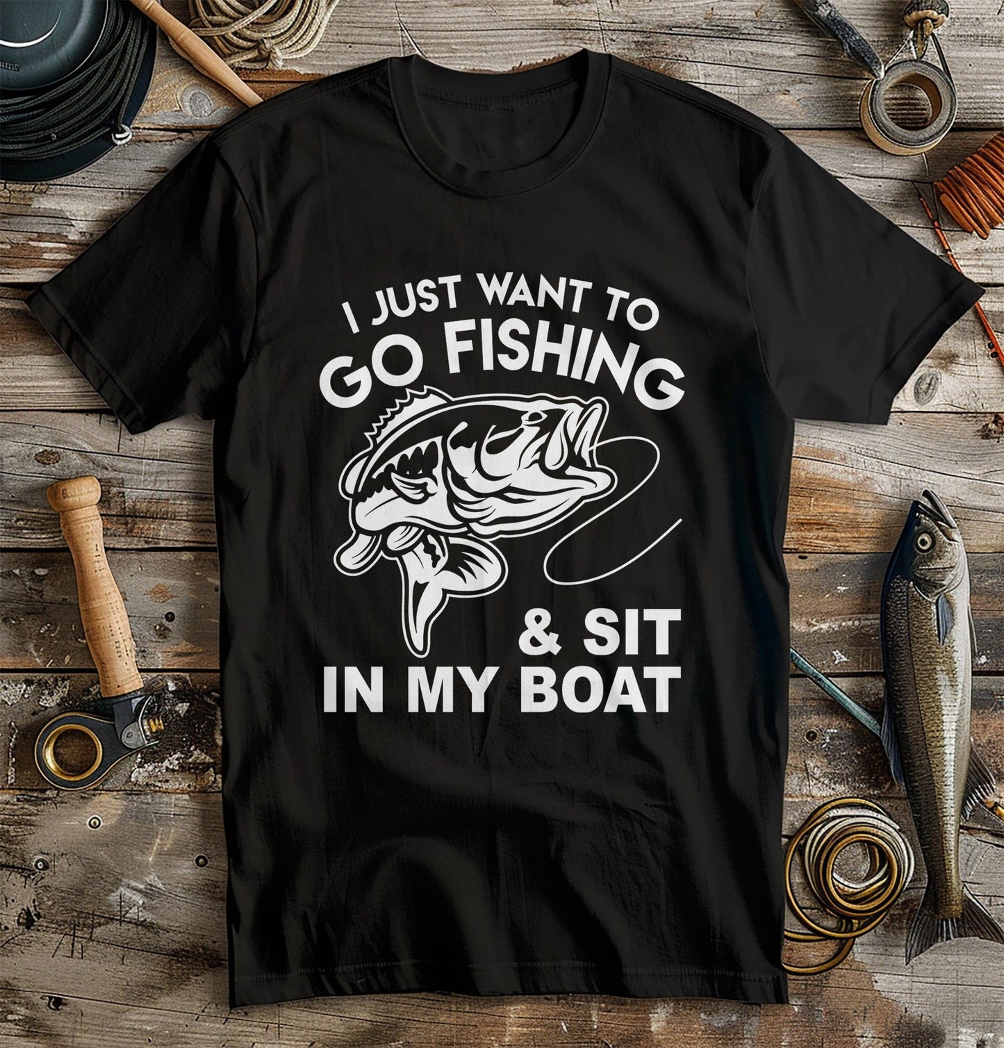 Fishing Sit in Boat T-shirt