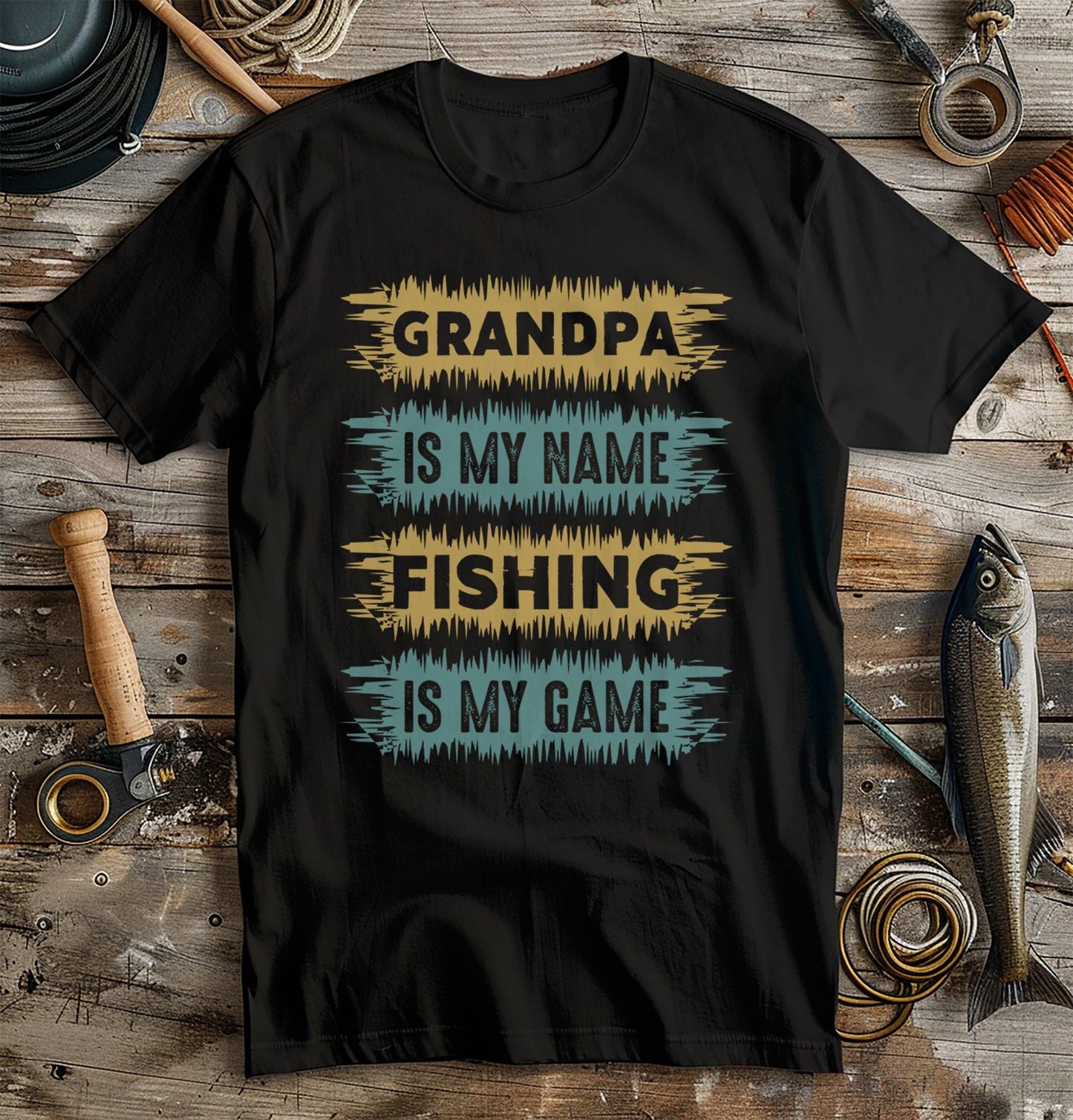 Grandpa Is My Name Fishing Is My Game T-Shirt
