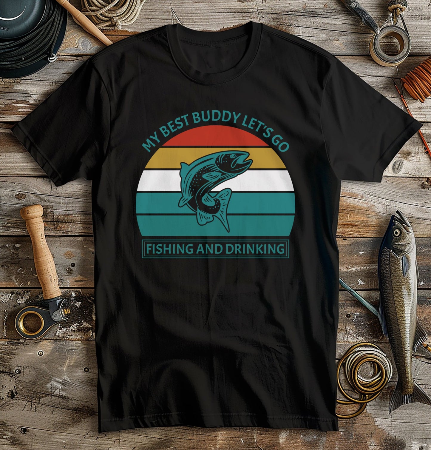 My Best Buddy: Fishing & Drinking t-shirt