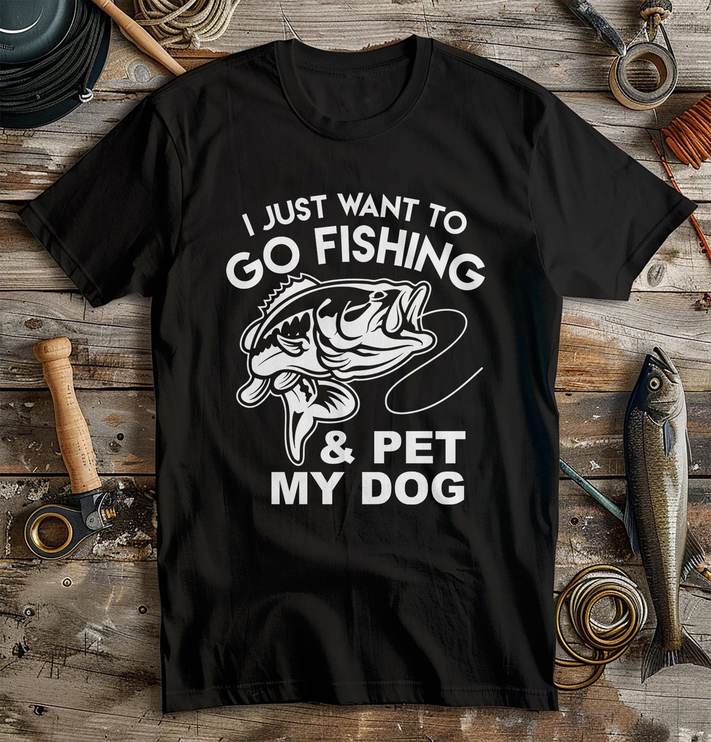 Fishing Pet Dog T-shirt