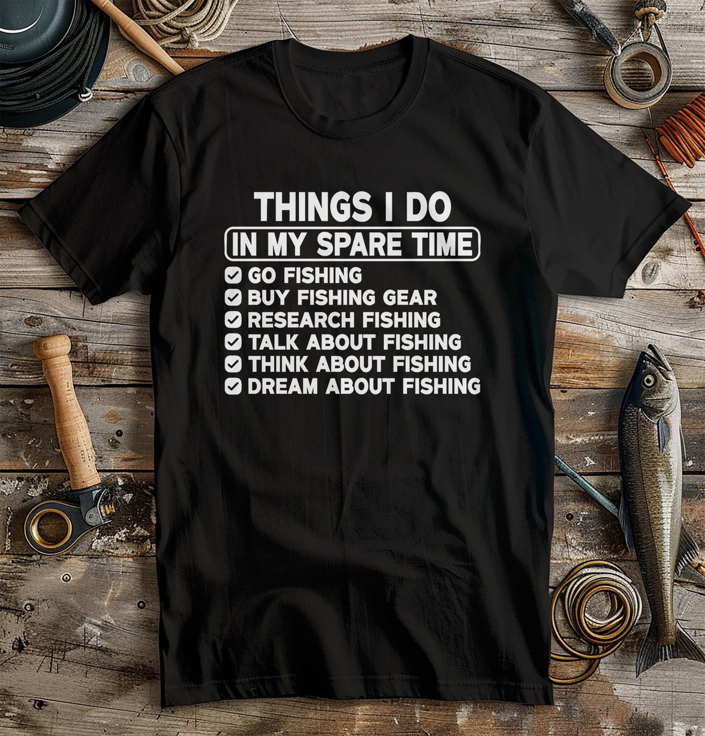 Spare Time Fishing 2 T-Shirt