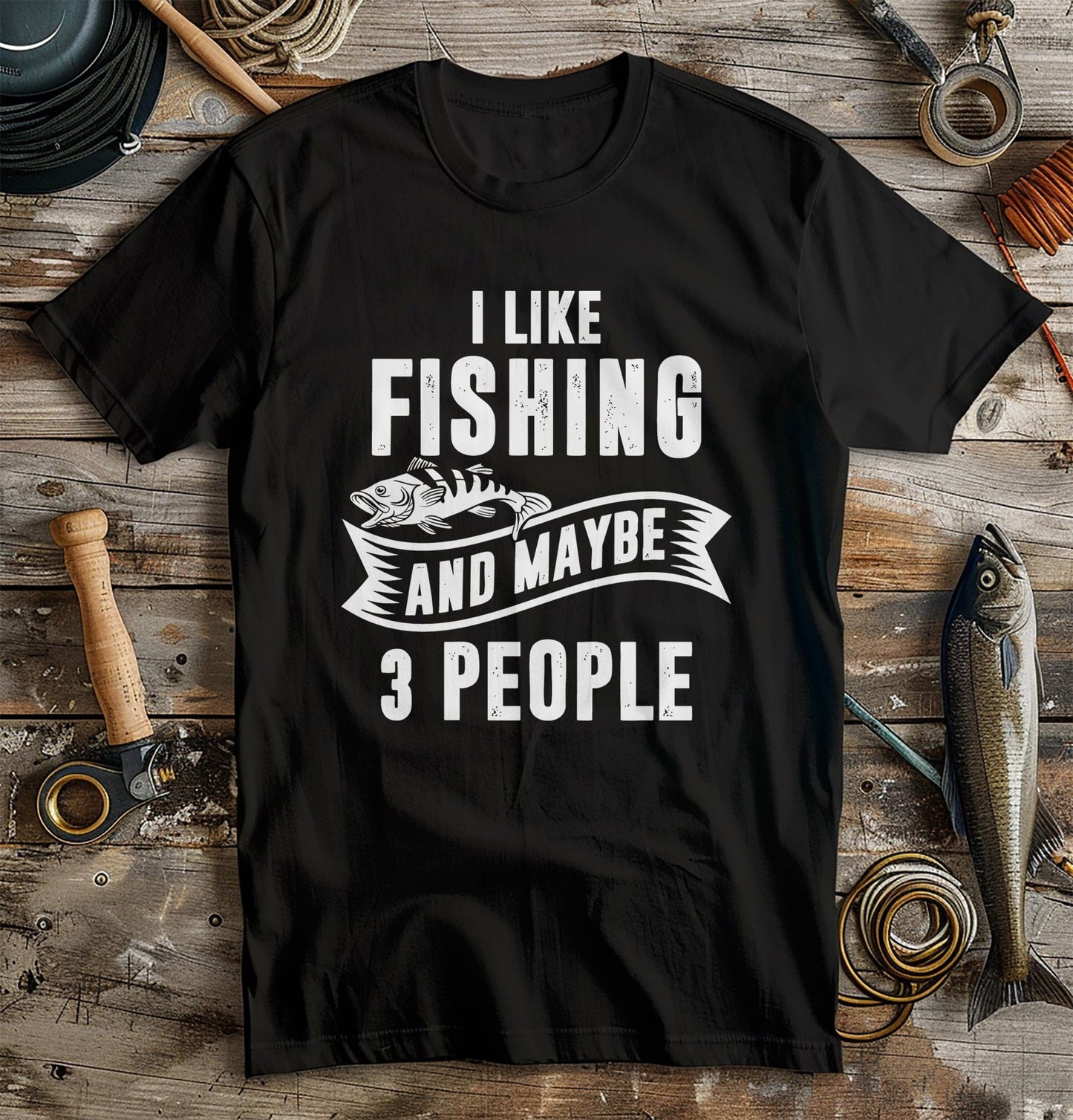 Fishing 3 People 1 t-shirt