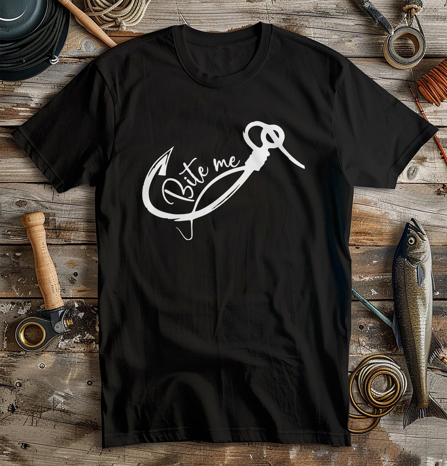 Bite Me 1 Fishing Hook T-Shirt