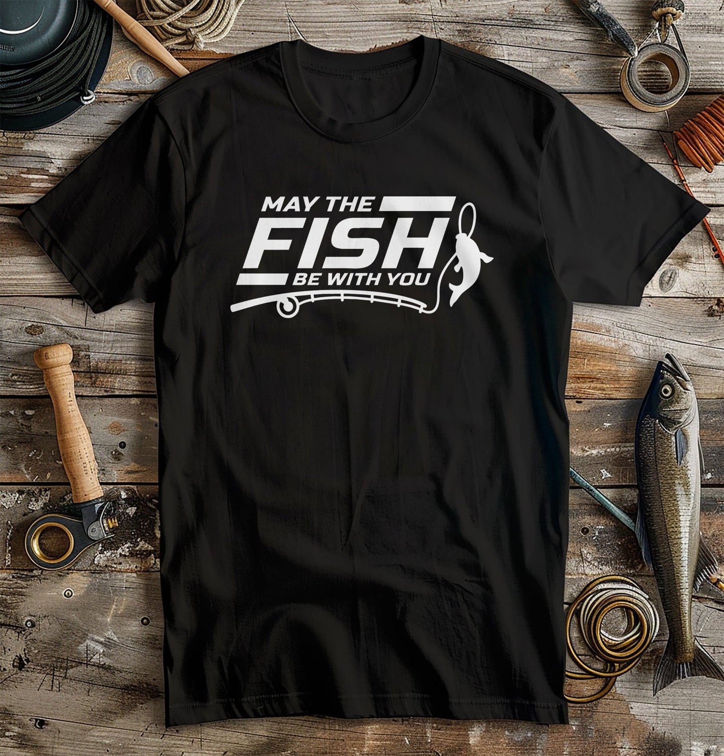 May the Fish Be With You 2 T-shirt