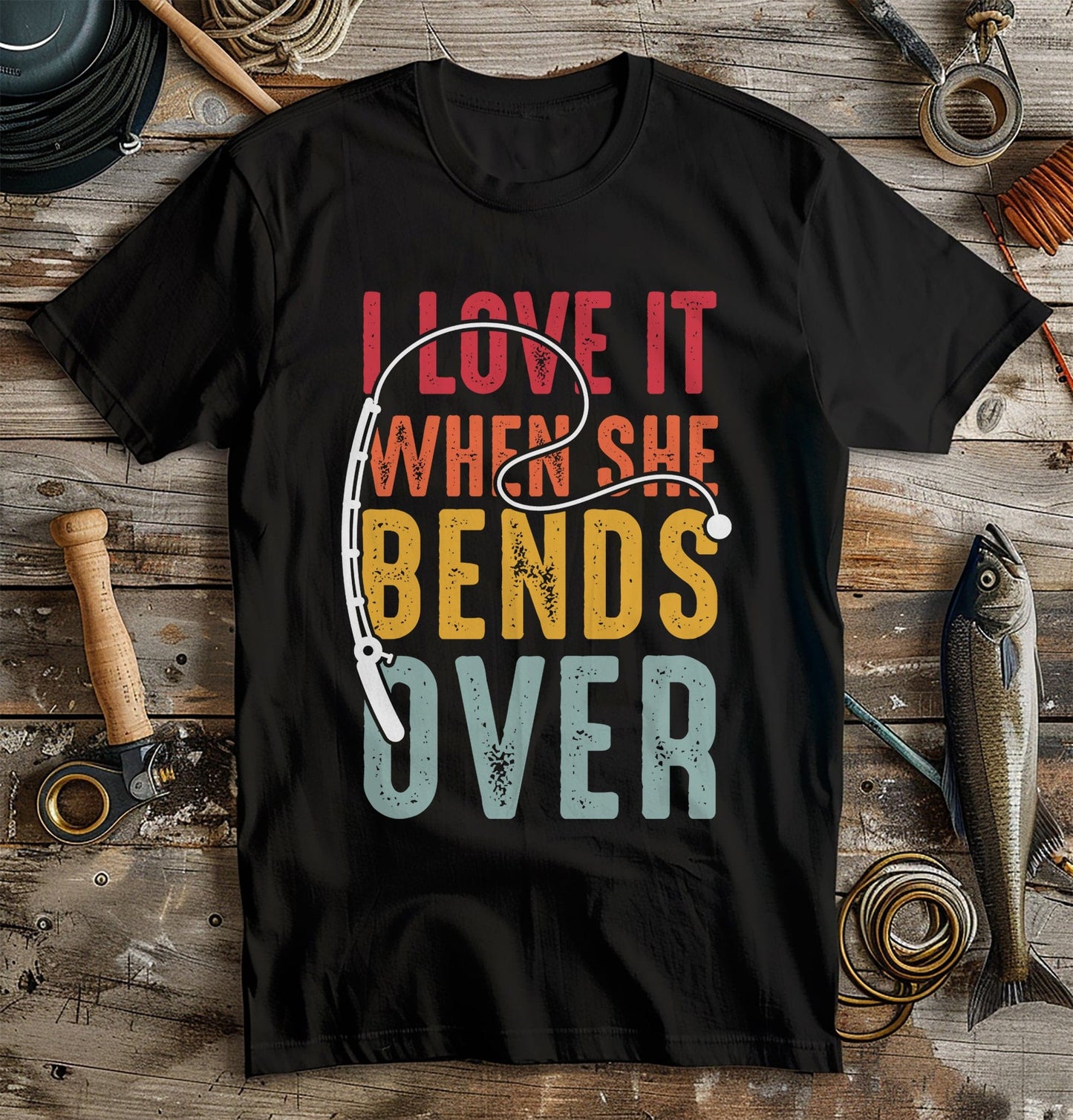 Bend Over Fish 2 T-shirt