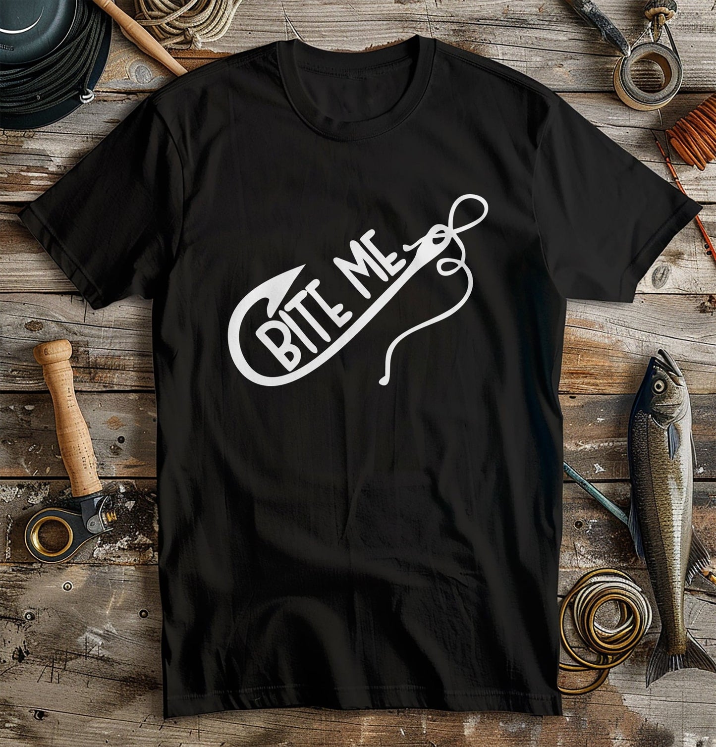 Bite Me 2 Fishing Hook T-Shirt