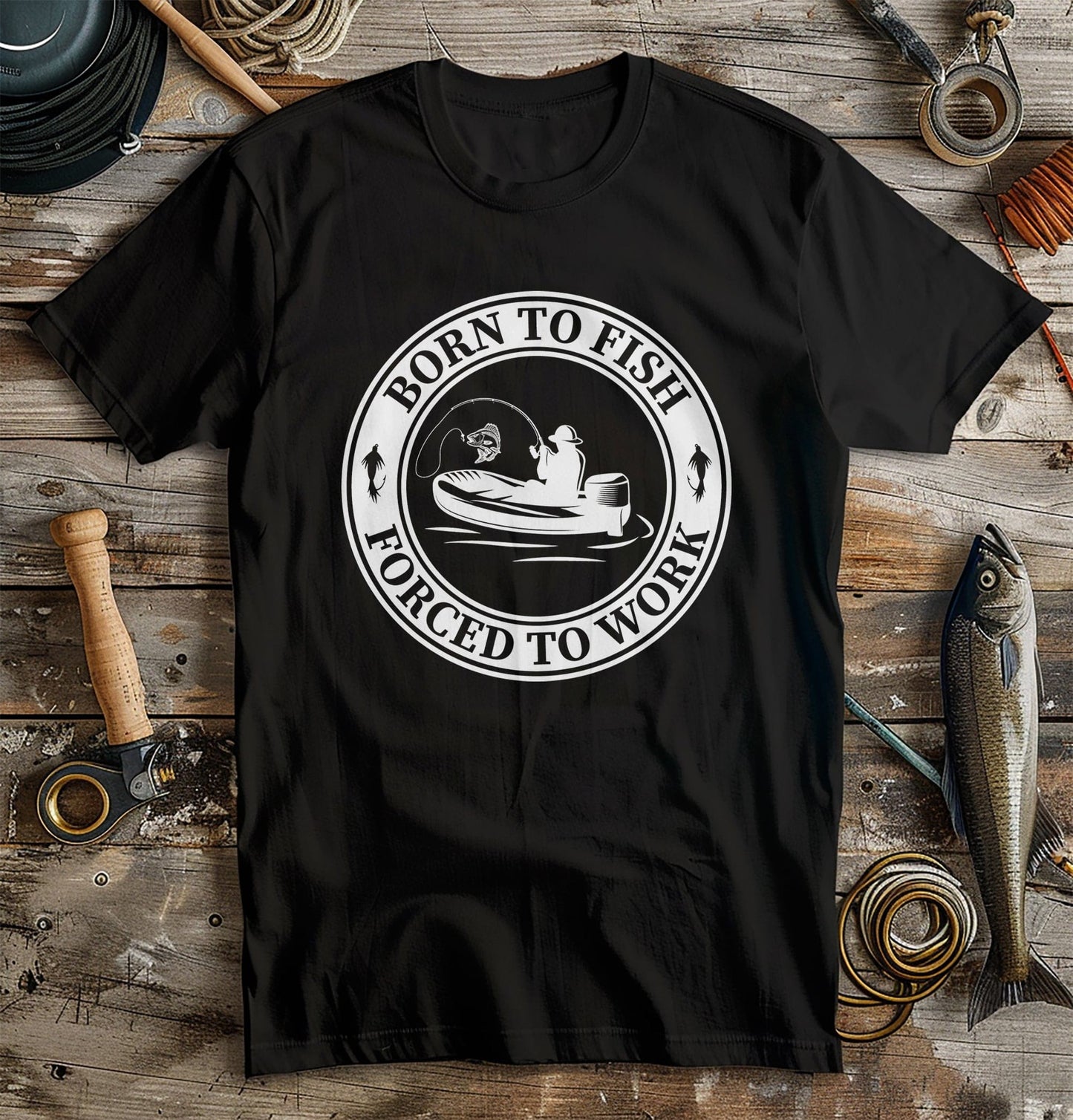 Born Fish Work 4 t-shirt