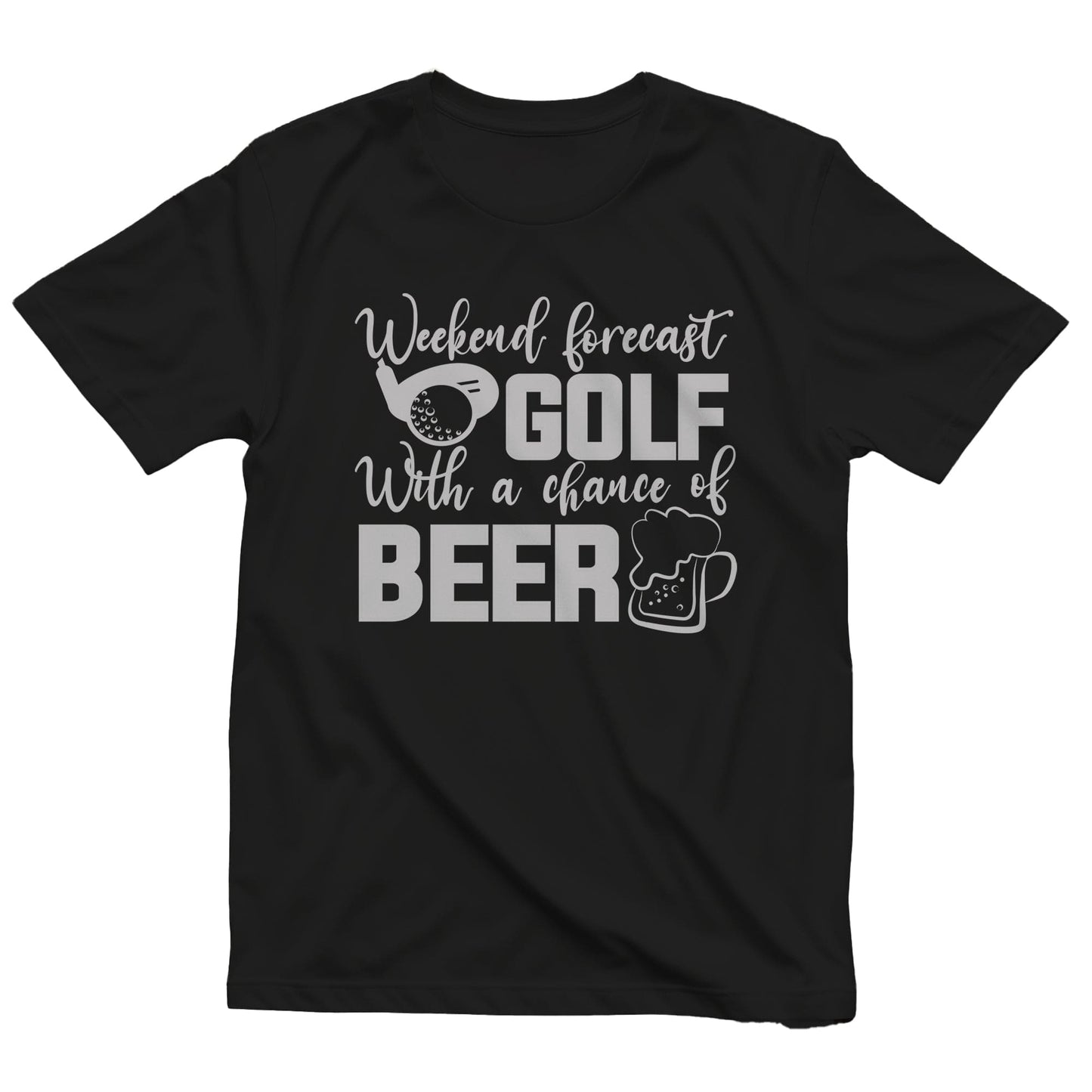 Golf-65 T-Shirt Golf With A Glass Of Beer