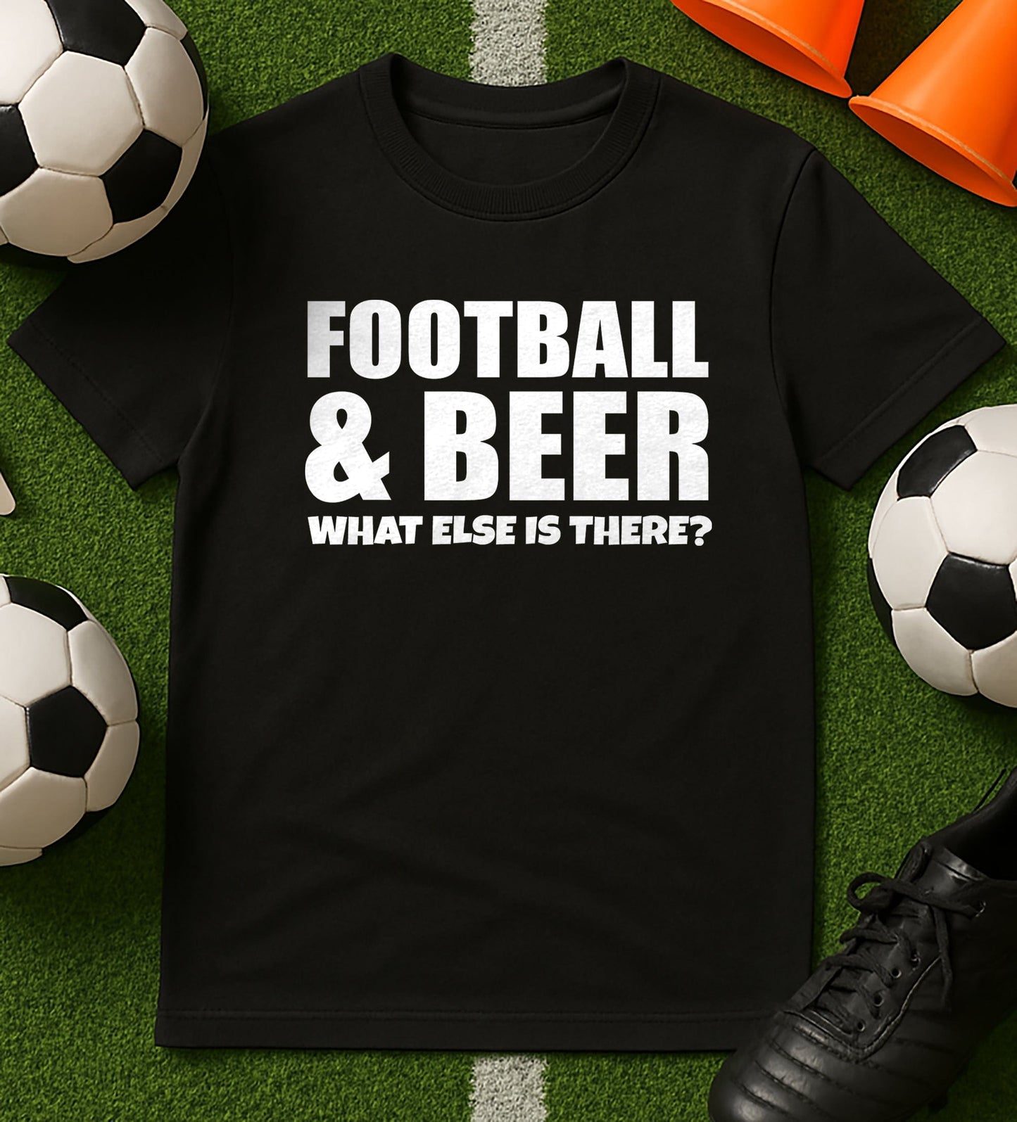Football, Beer, T-Shirt