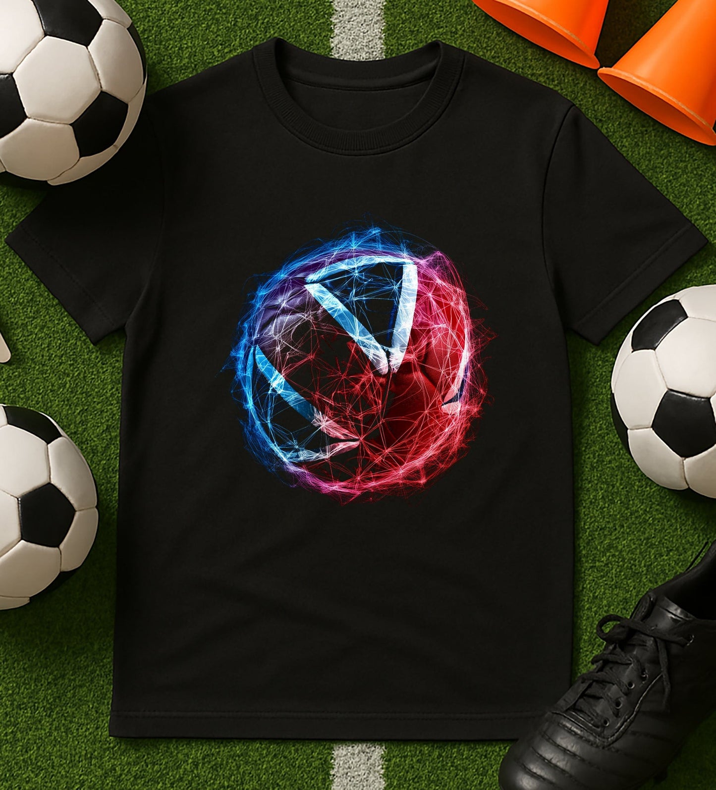 Glowing Football T-Shirt