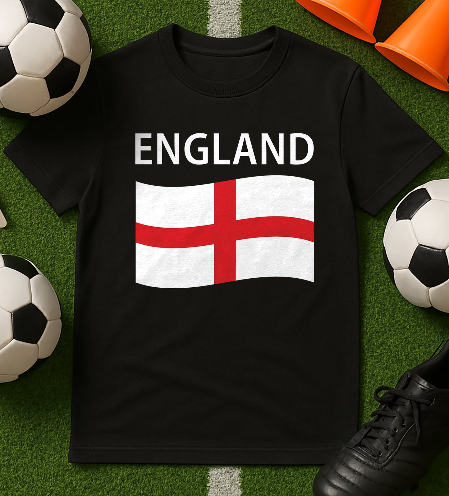 England Wave Flag T-Shirt