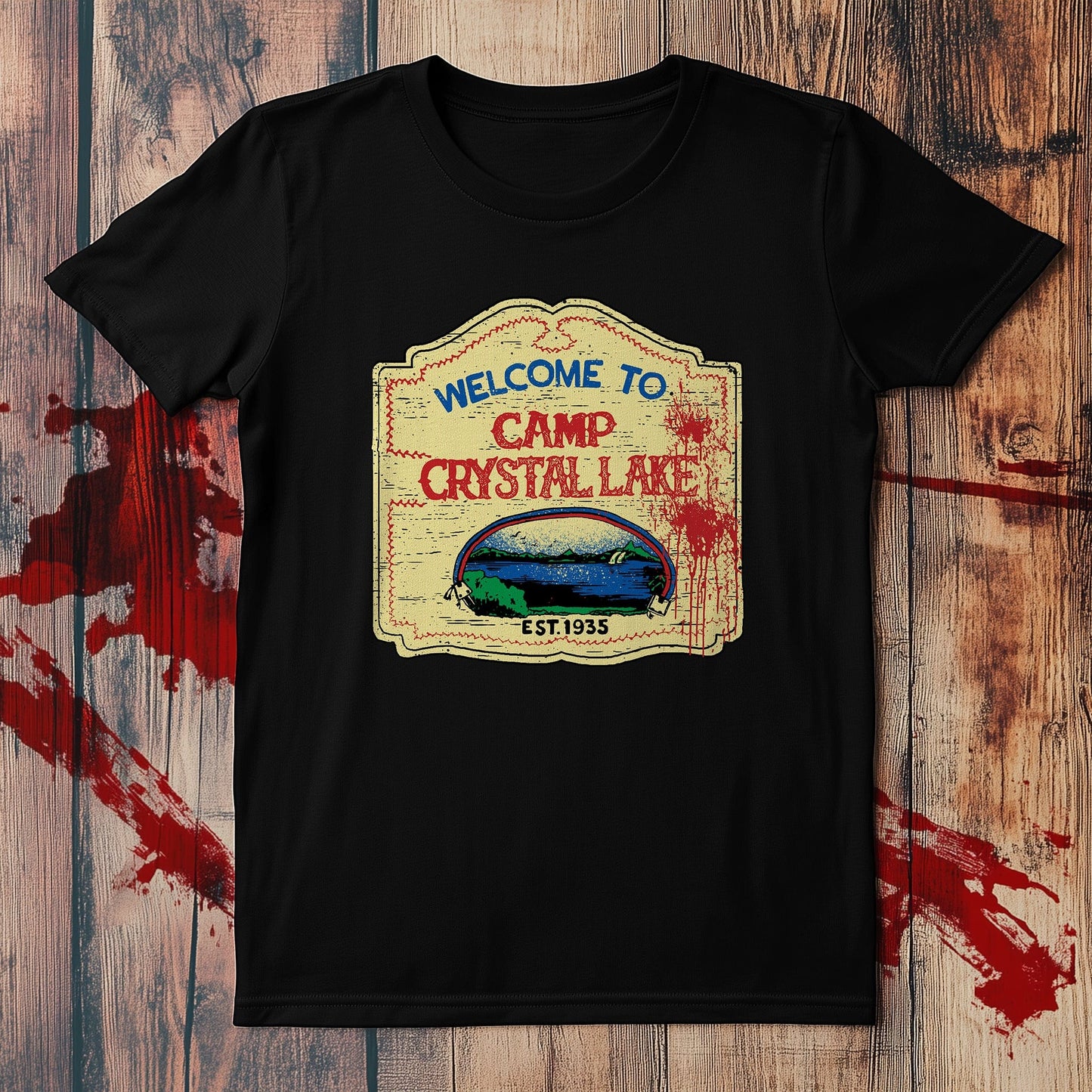 Welcome to Camp Crystal Lake Sign t-shirt