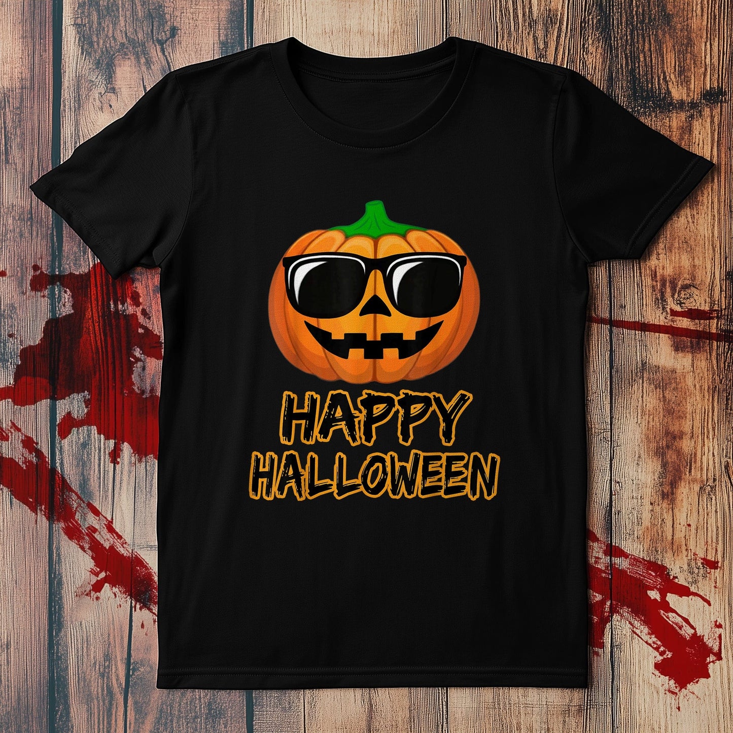 Sunglass Pumpkin Halloween T-Shirt -