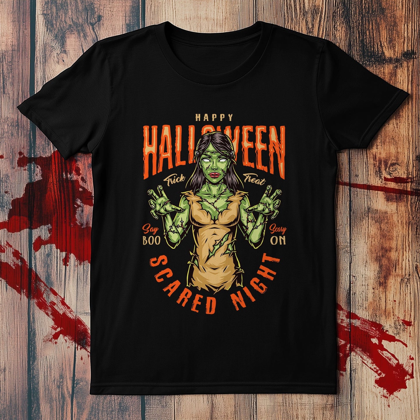 Say Boo! Female Frankenstein T-Shirt -