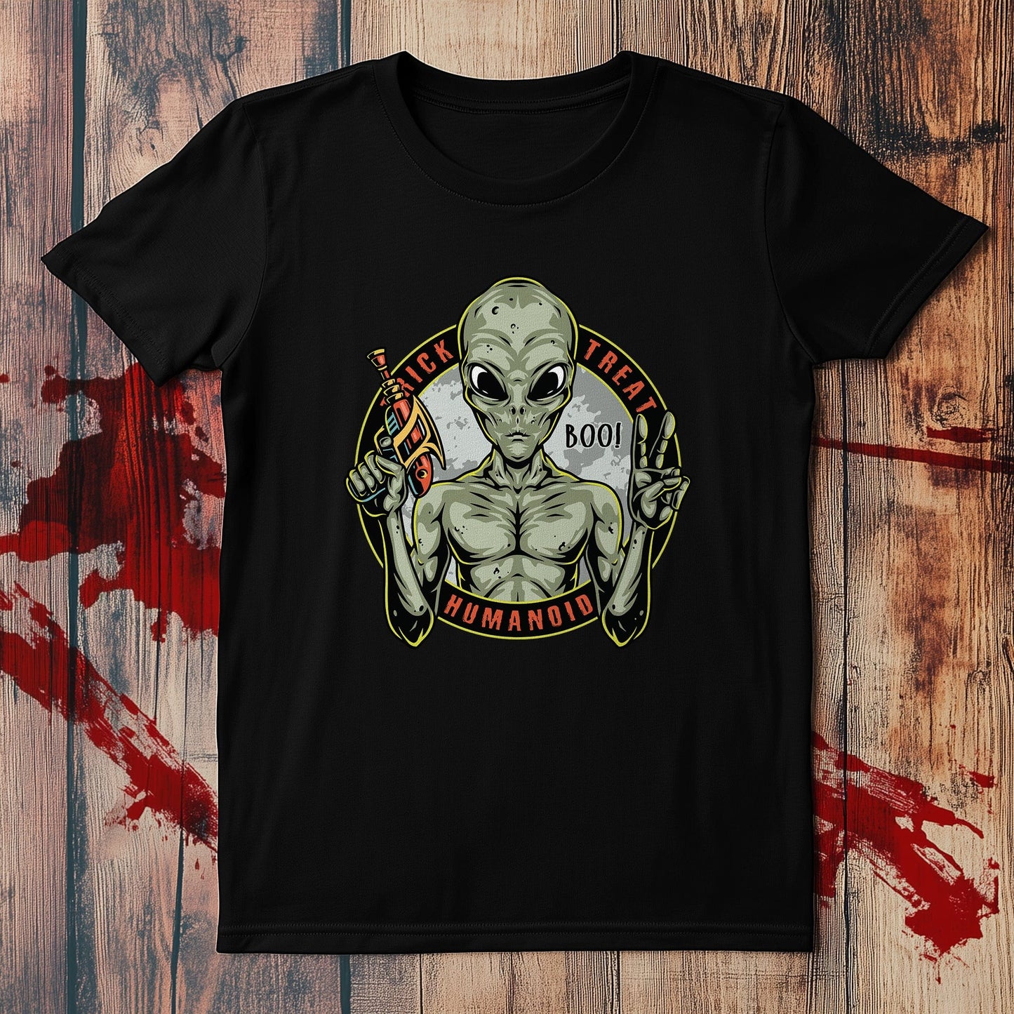 Trick Treat Humanoid T-shirt - Spooky