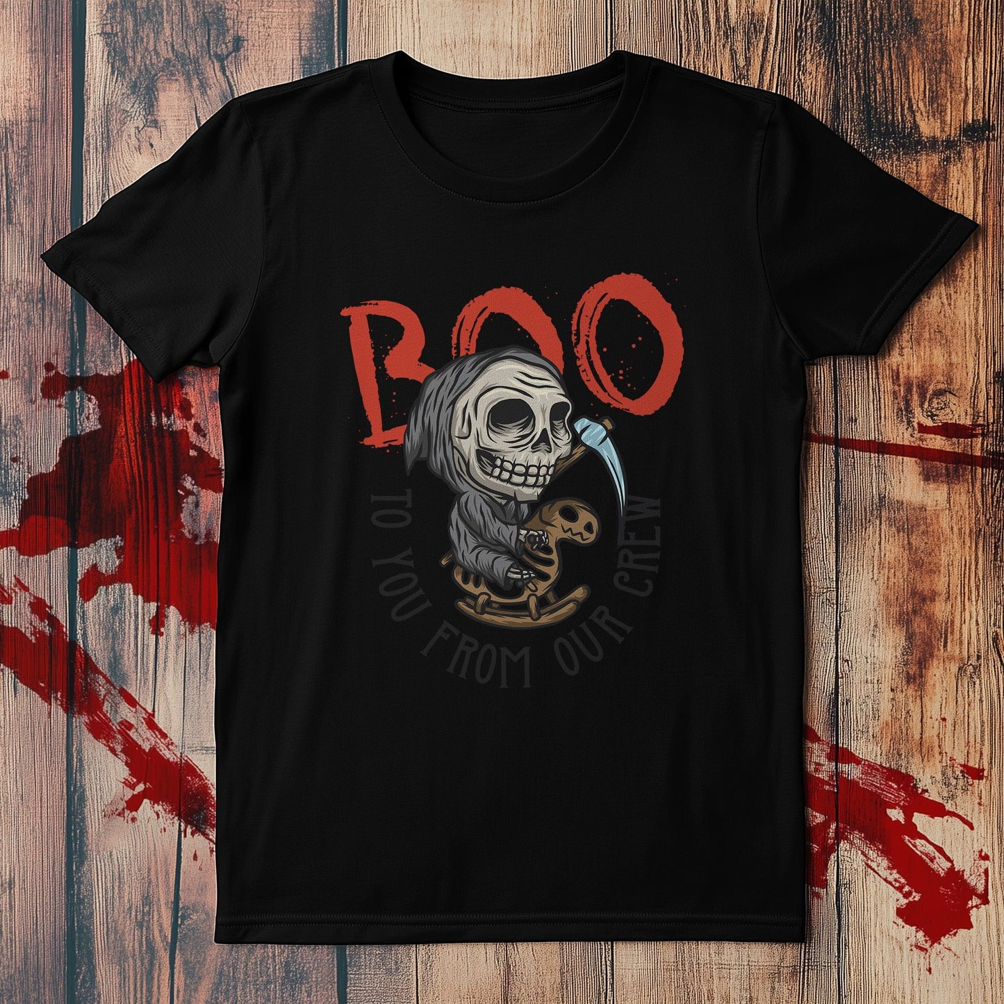 Halloween Skull & Crossbones T-Shirt