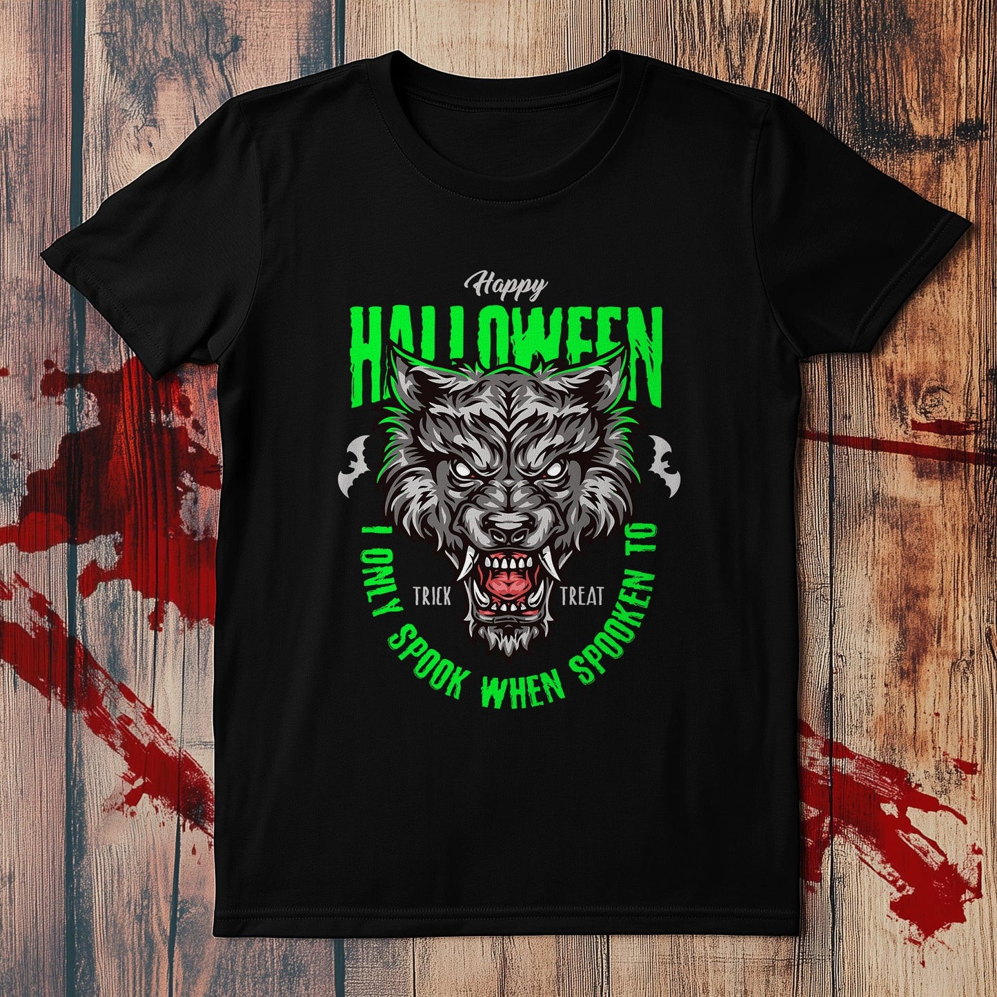Spooky Werewolf Halloween T-shirt ‚Äì
