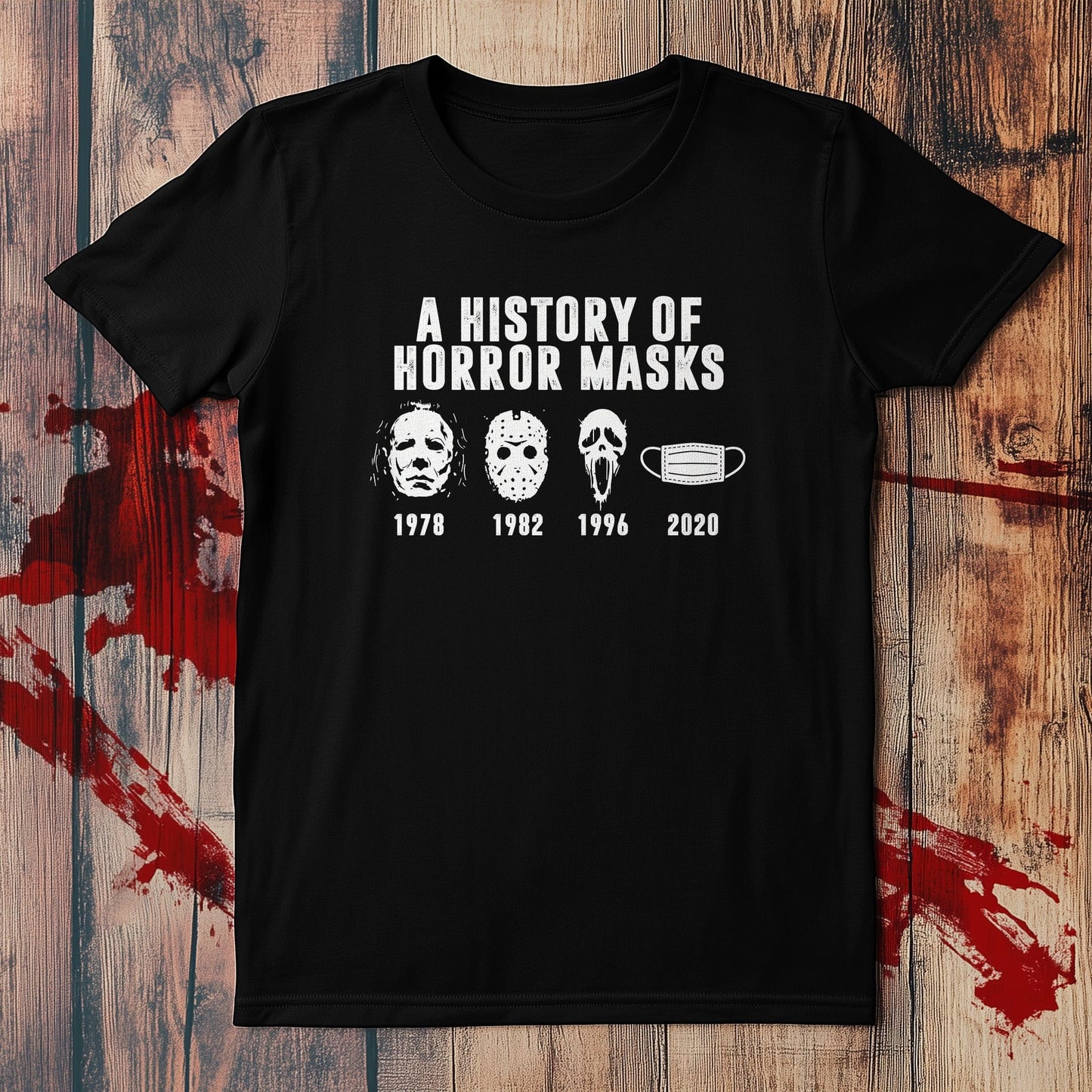 History of Horror Masks T-shirt