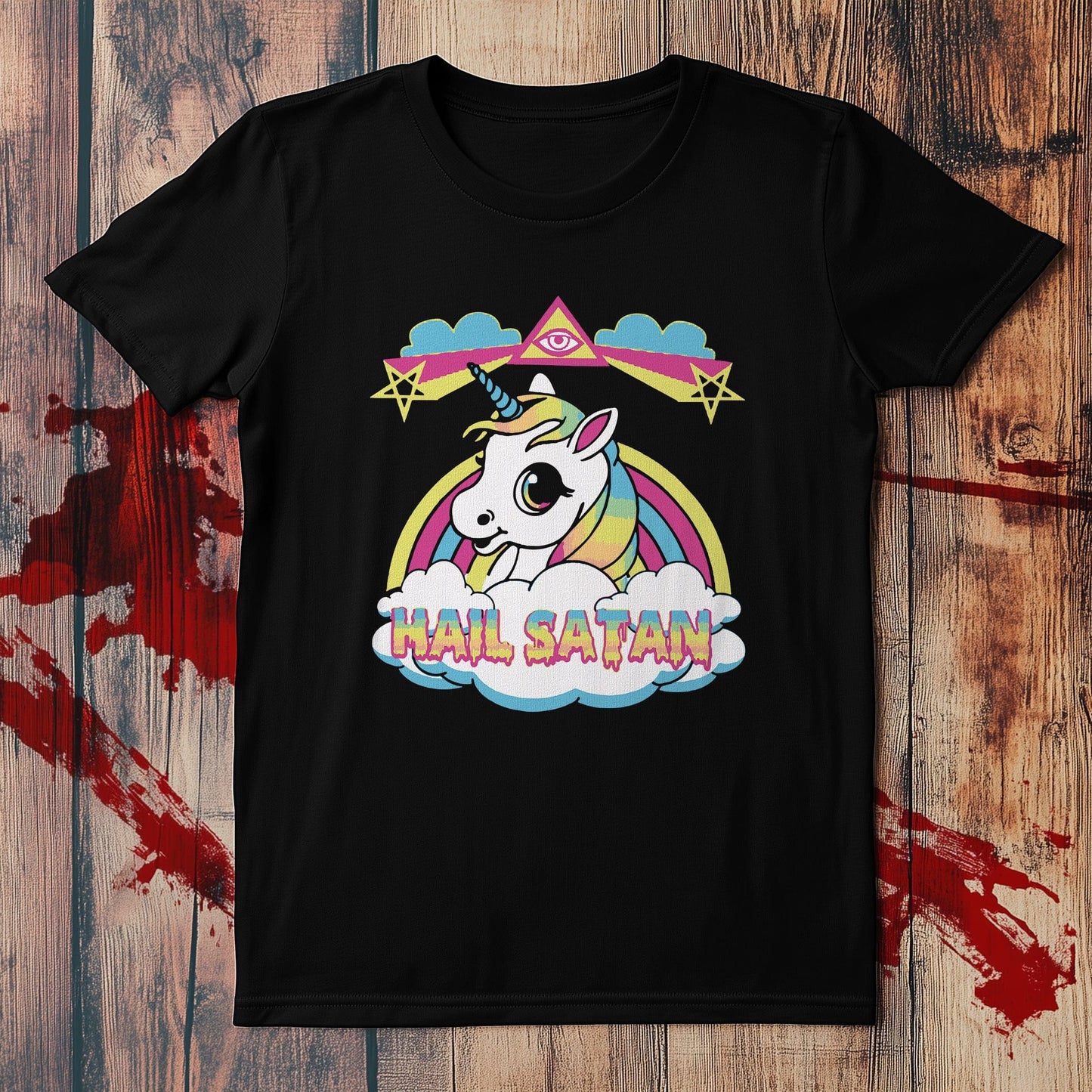 Hail Satan Unicorn T-shirt