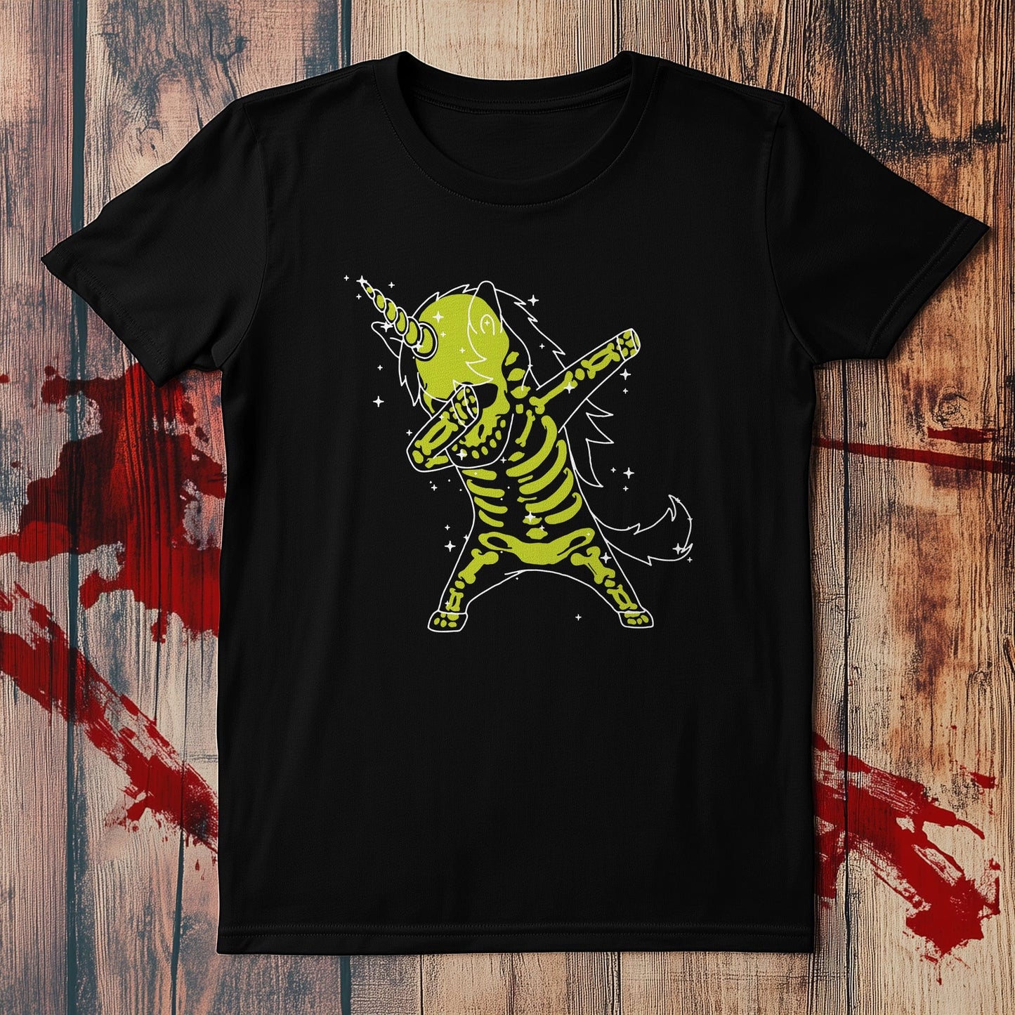 Dabbing Skeleton Unicorn T-Shirt