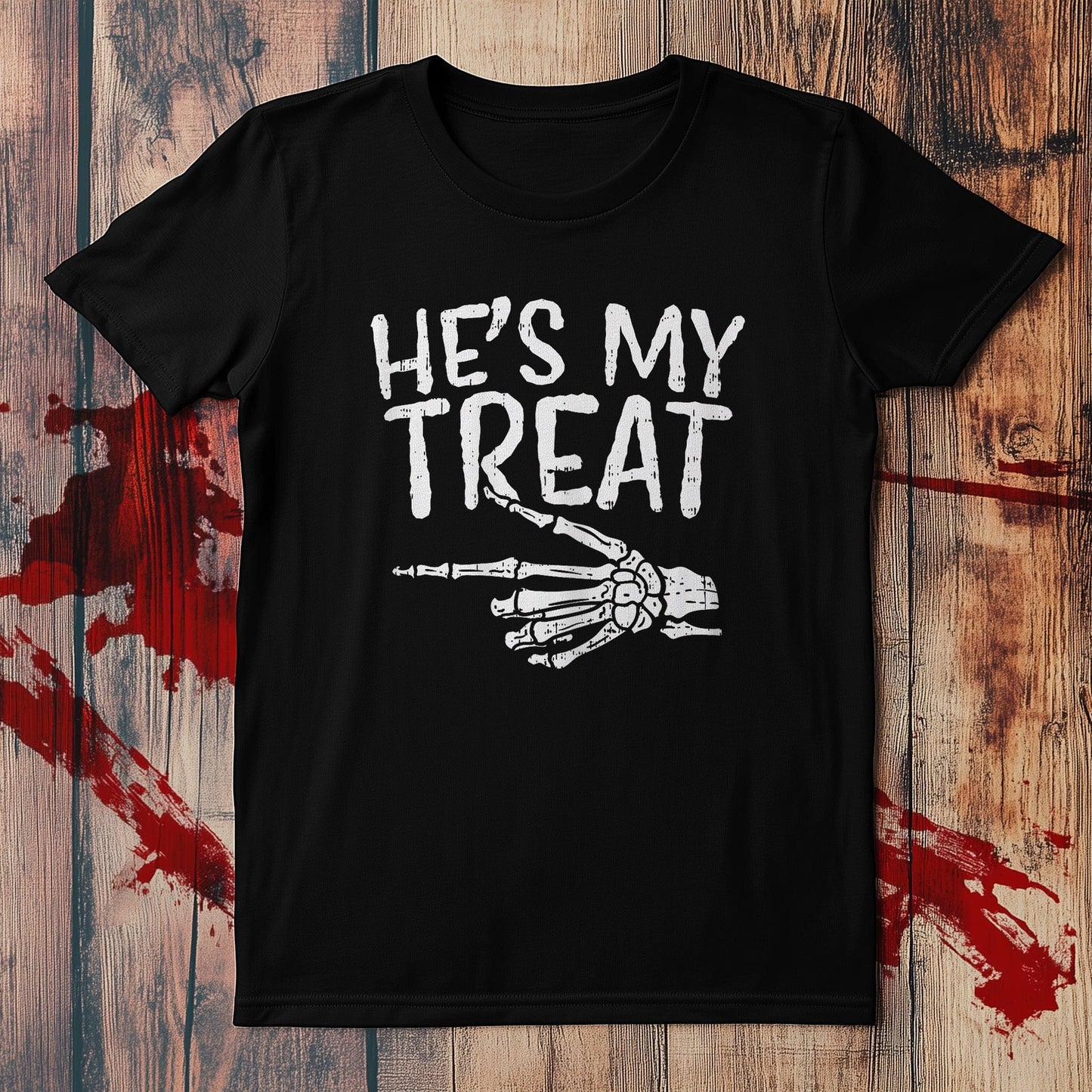 He's My Treat Skeleton Couples T-Shirt