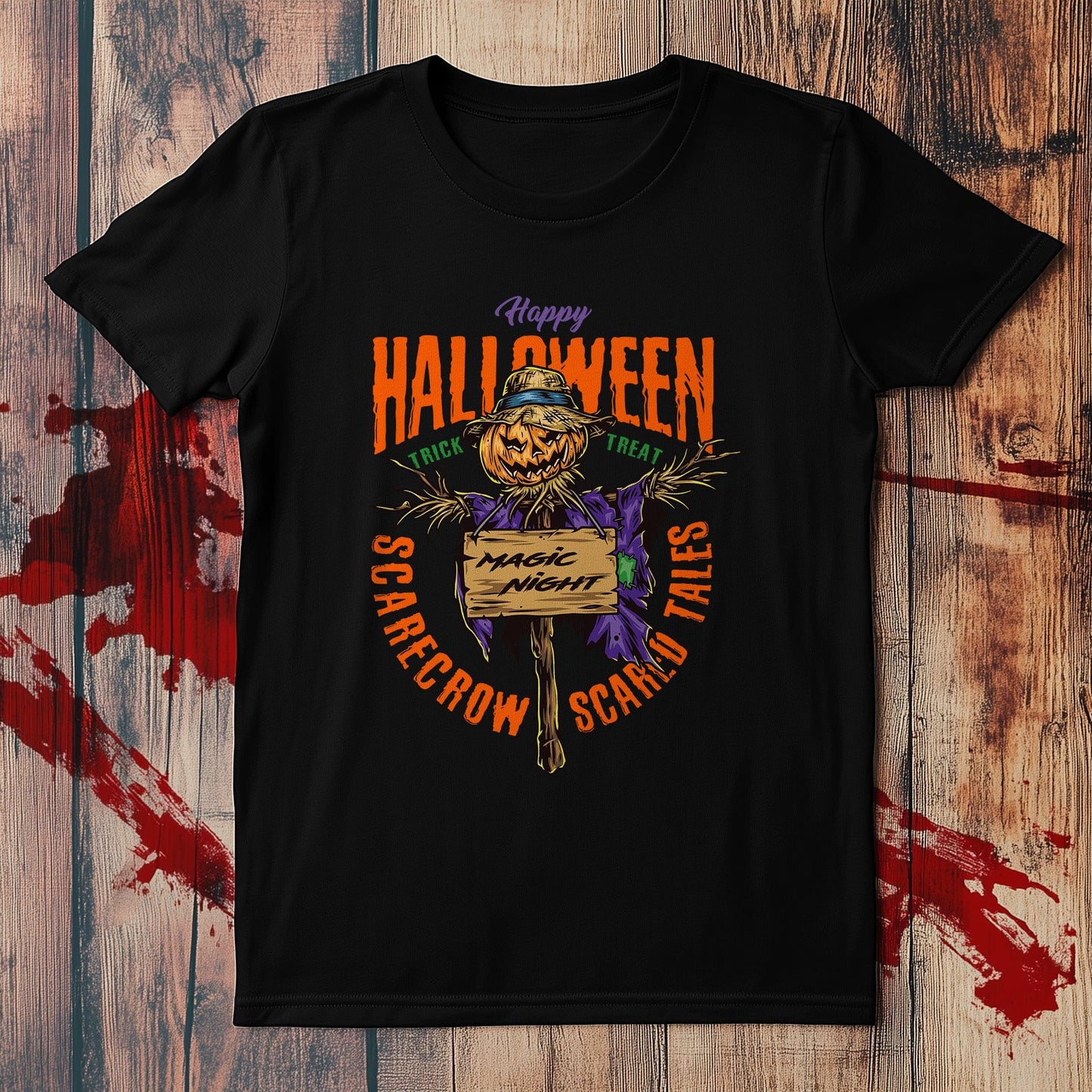 Magic Night Scarecrow T-Shirt - Spooky