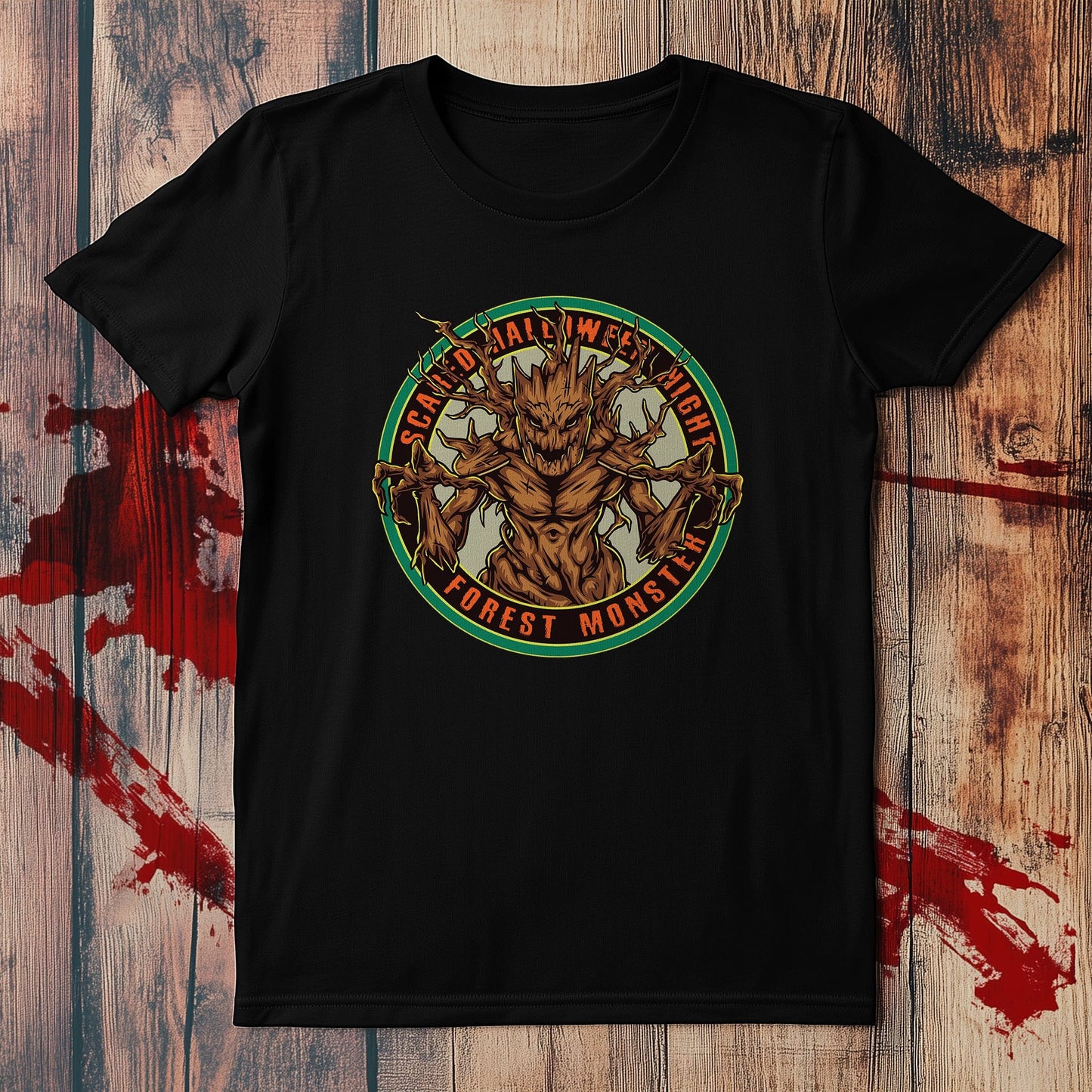 Halloween Night Forest Monster T-shirt