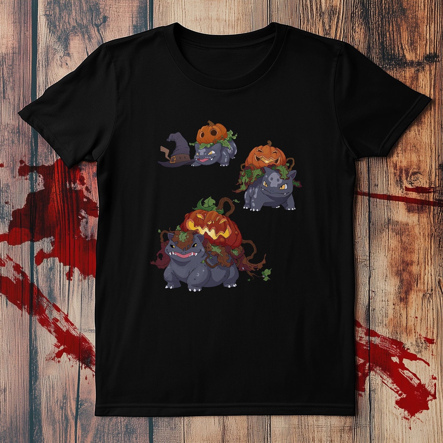 Halloween Bulbasaur Evolution T-Shirt
