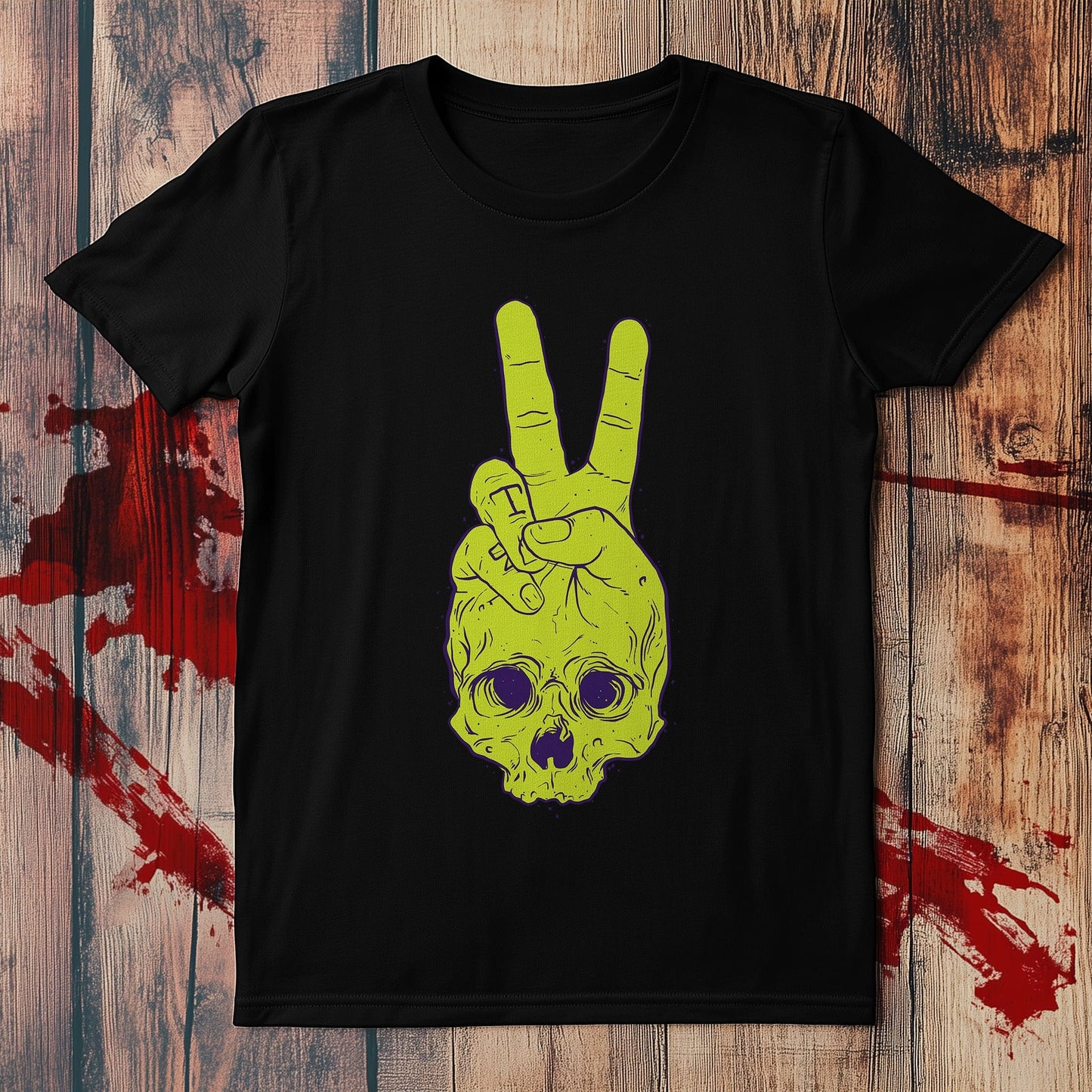 Green Skull peace T-Shirt