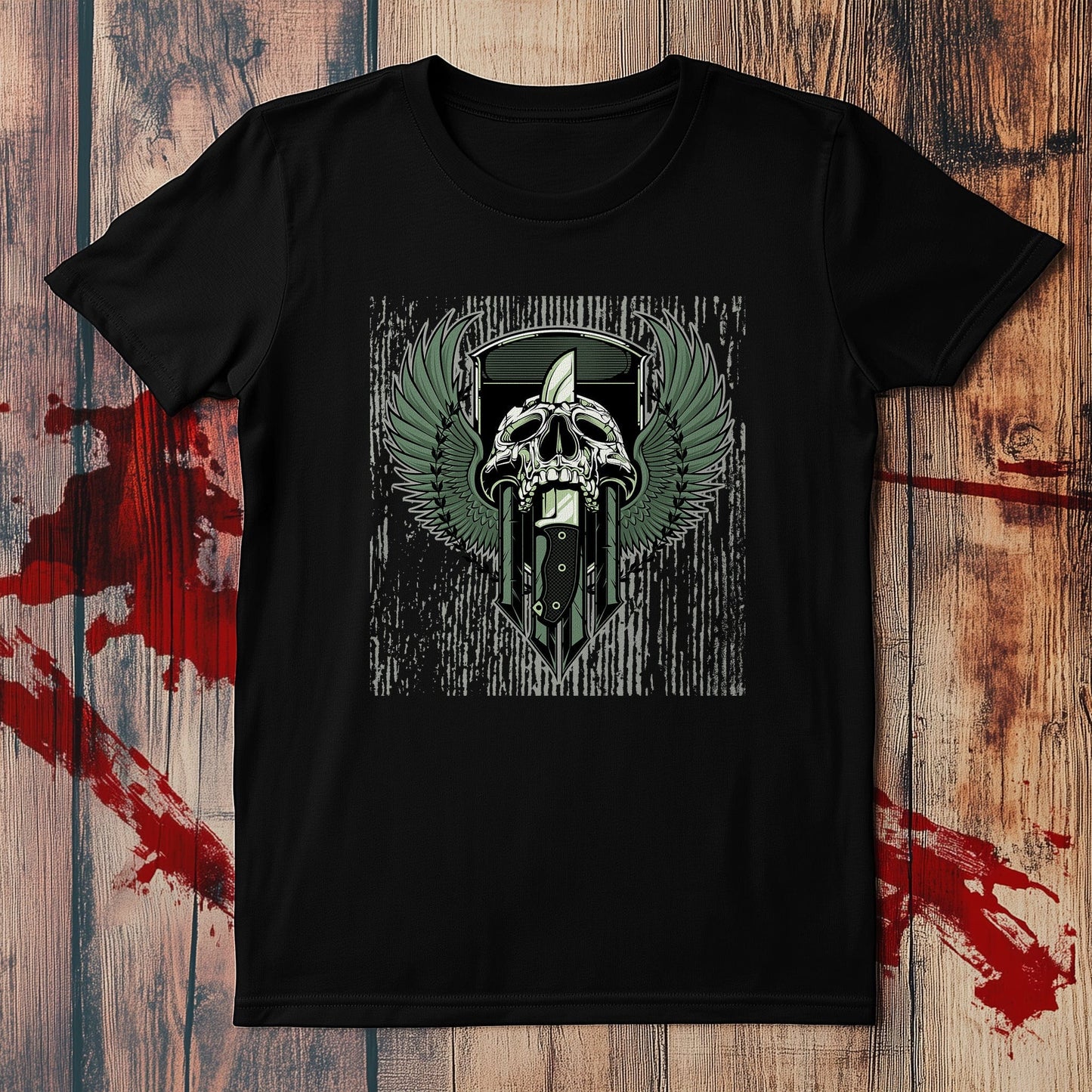 KnifeSkullWings T-Shirt