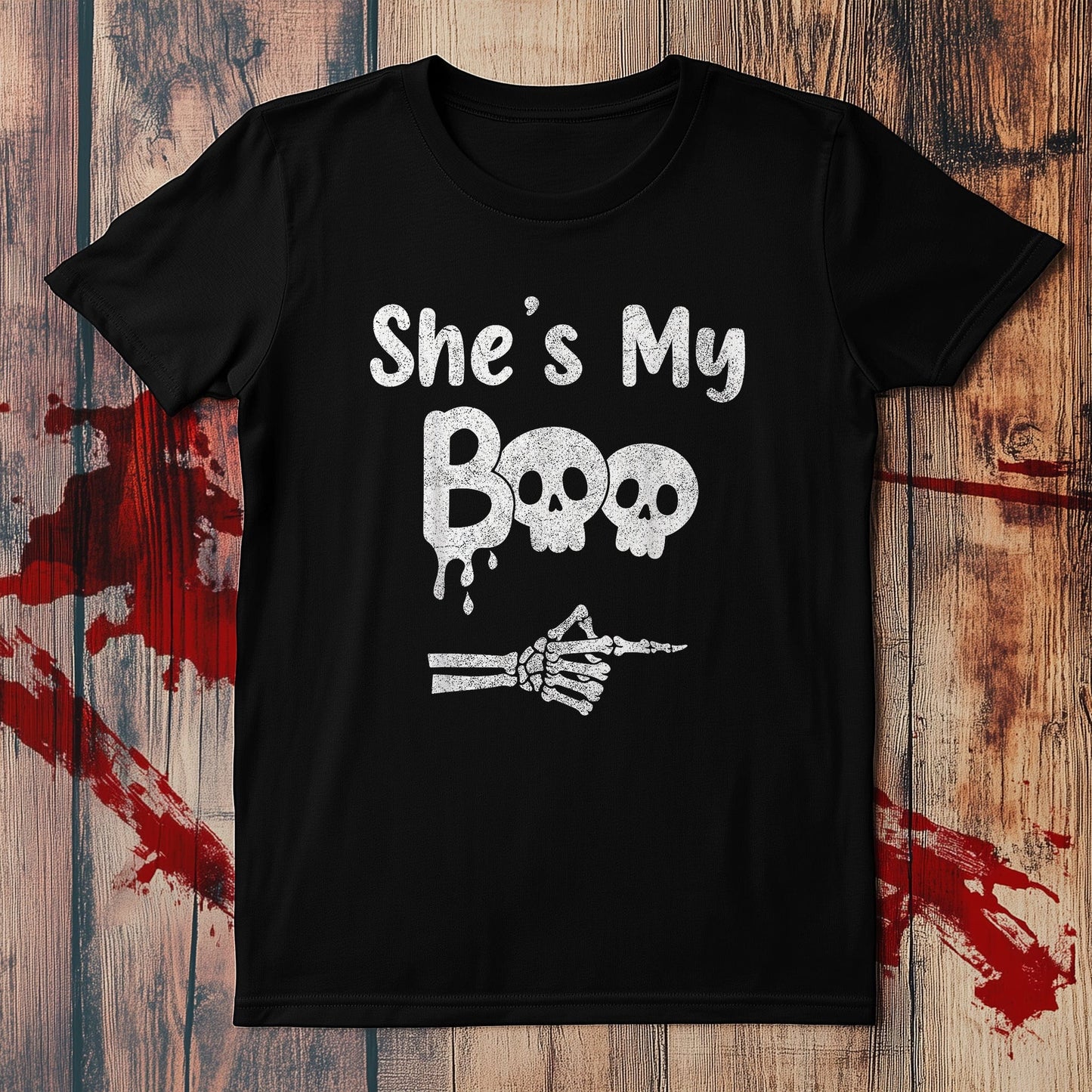 She‚Äôs My Boo Skull Face T-Shirt -