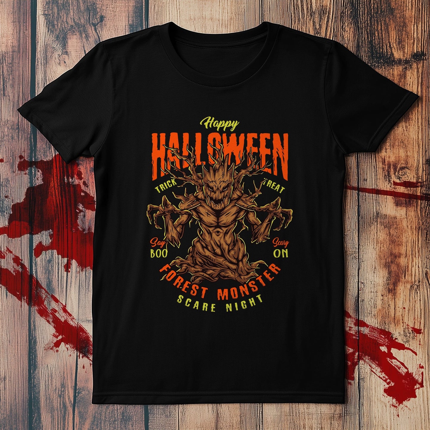 Forest Monster Scare Night T-shirt -