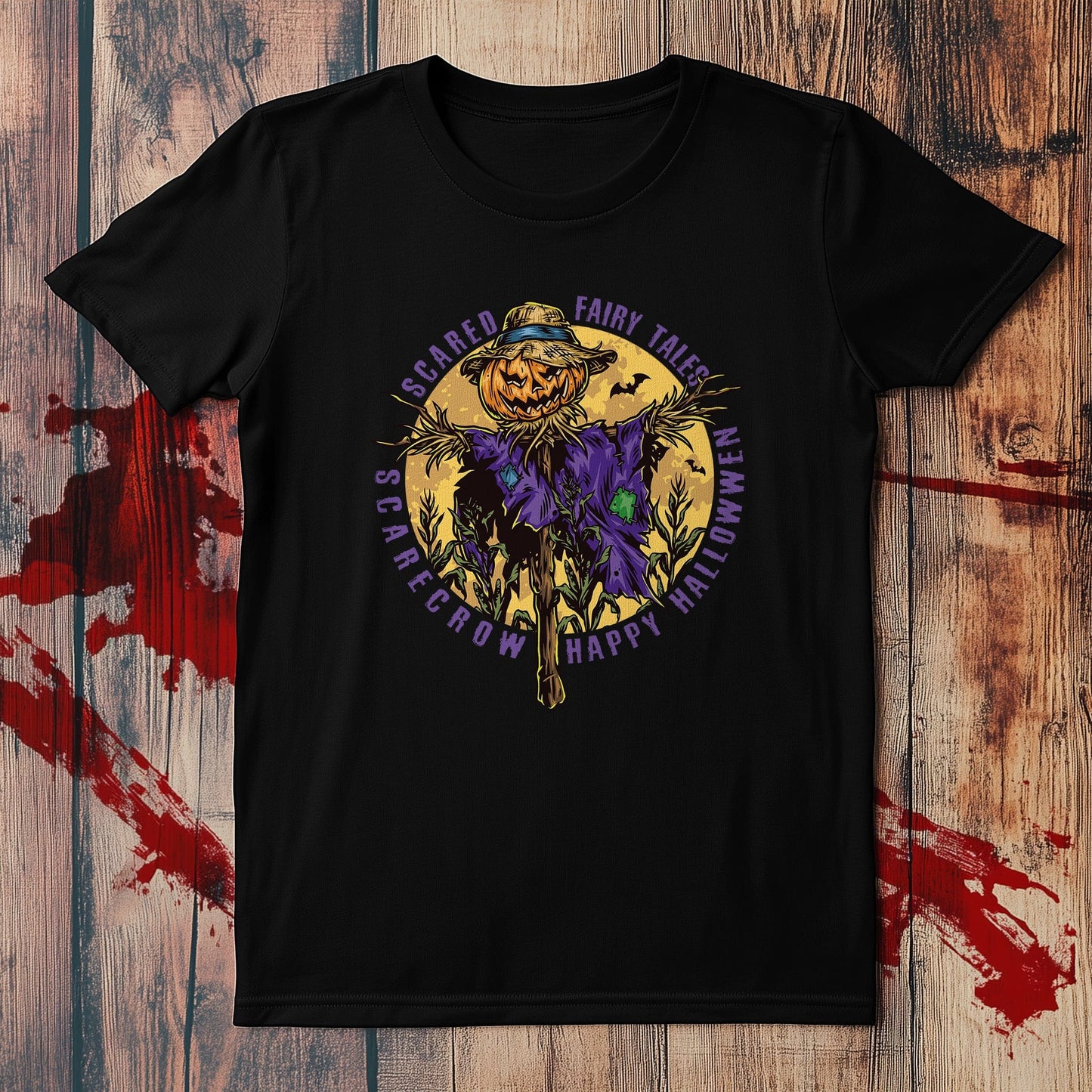 Scared Fairy Tales Scarecrow T-Shirt -