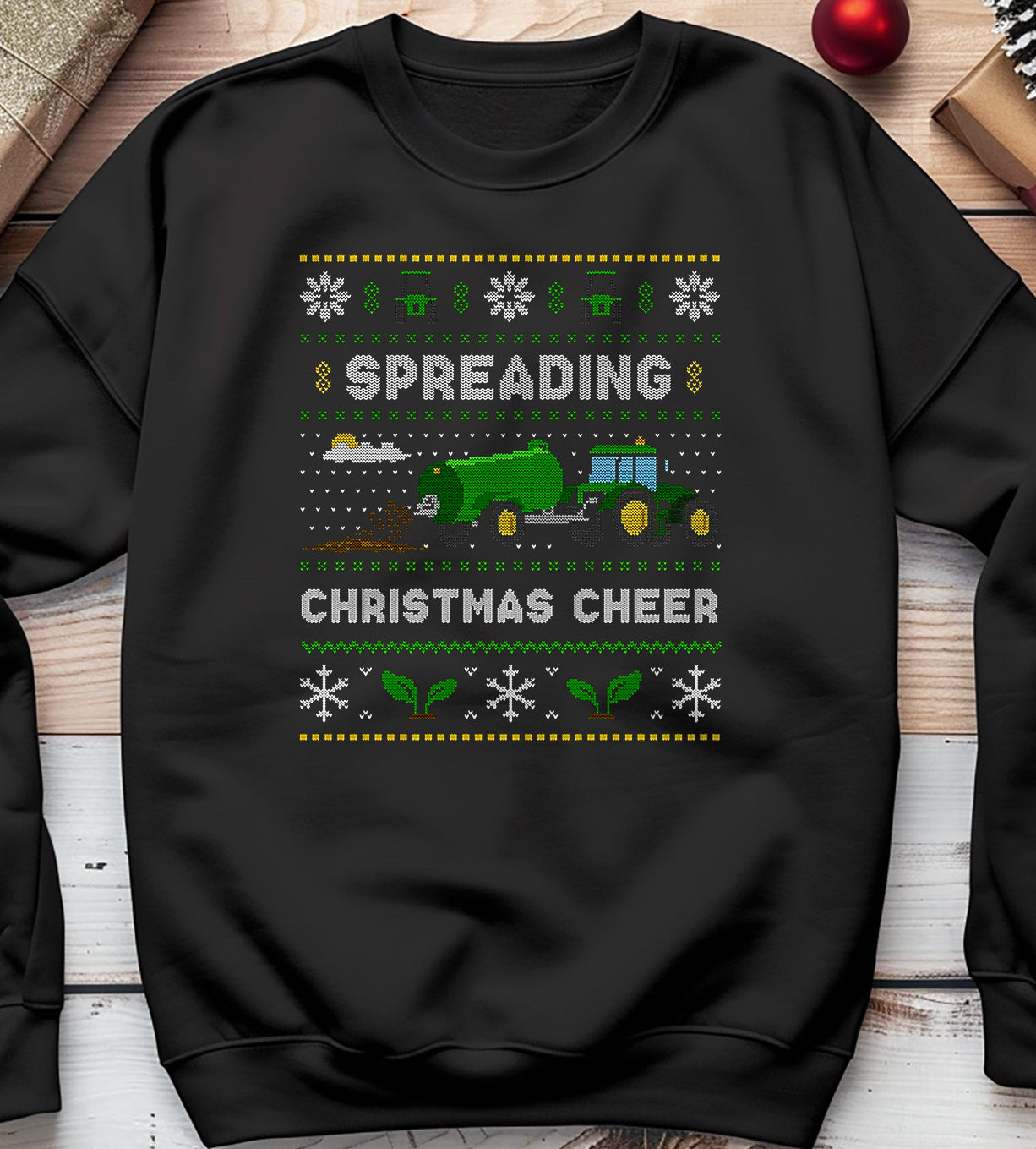 Spreading Christmas Cheer Farmer Sweatshirt
