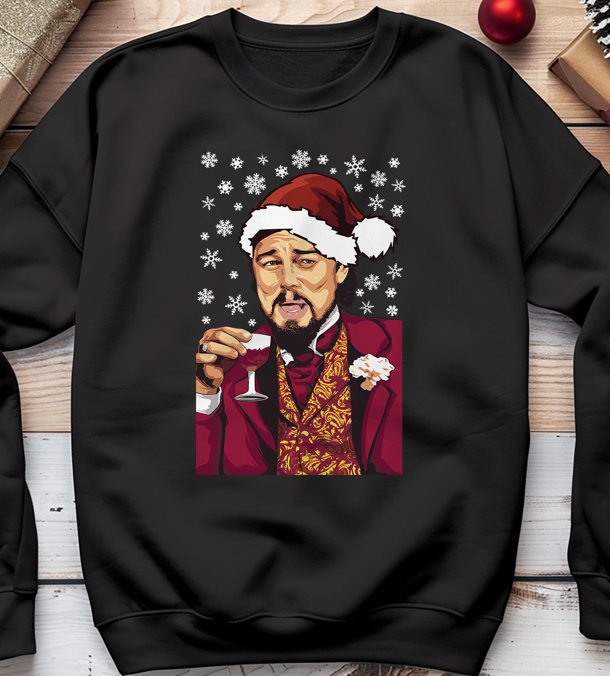 Leo Meme Xmas Sweatshirt